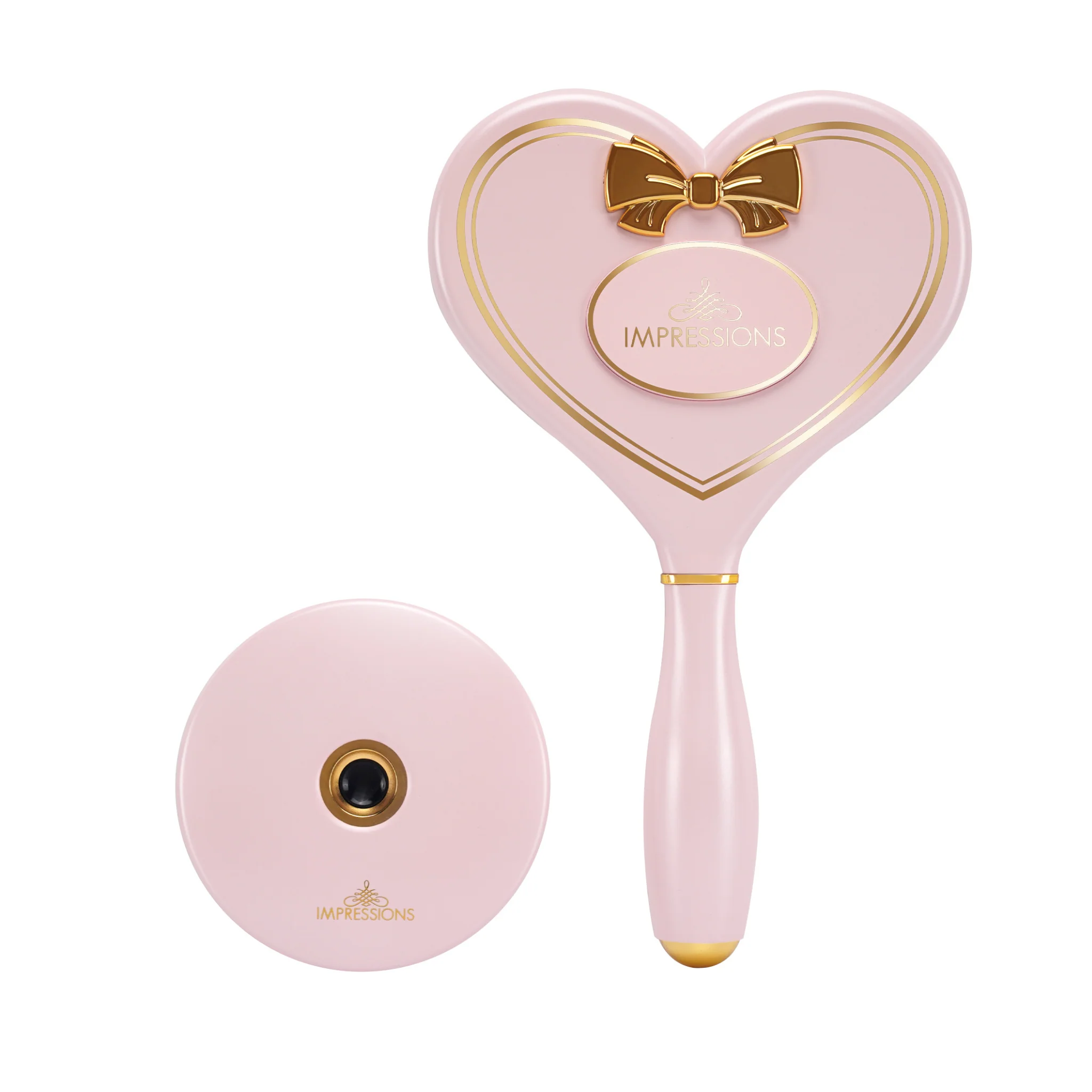 Amour LED Handheld Makeup Mirror with Standing Base - Image 2