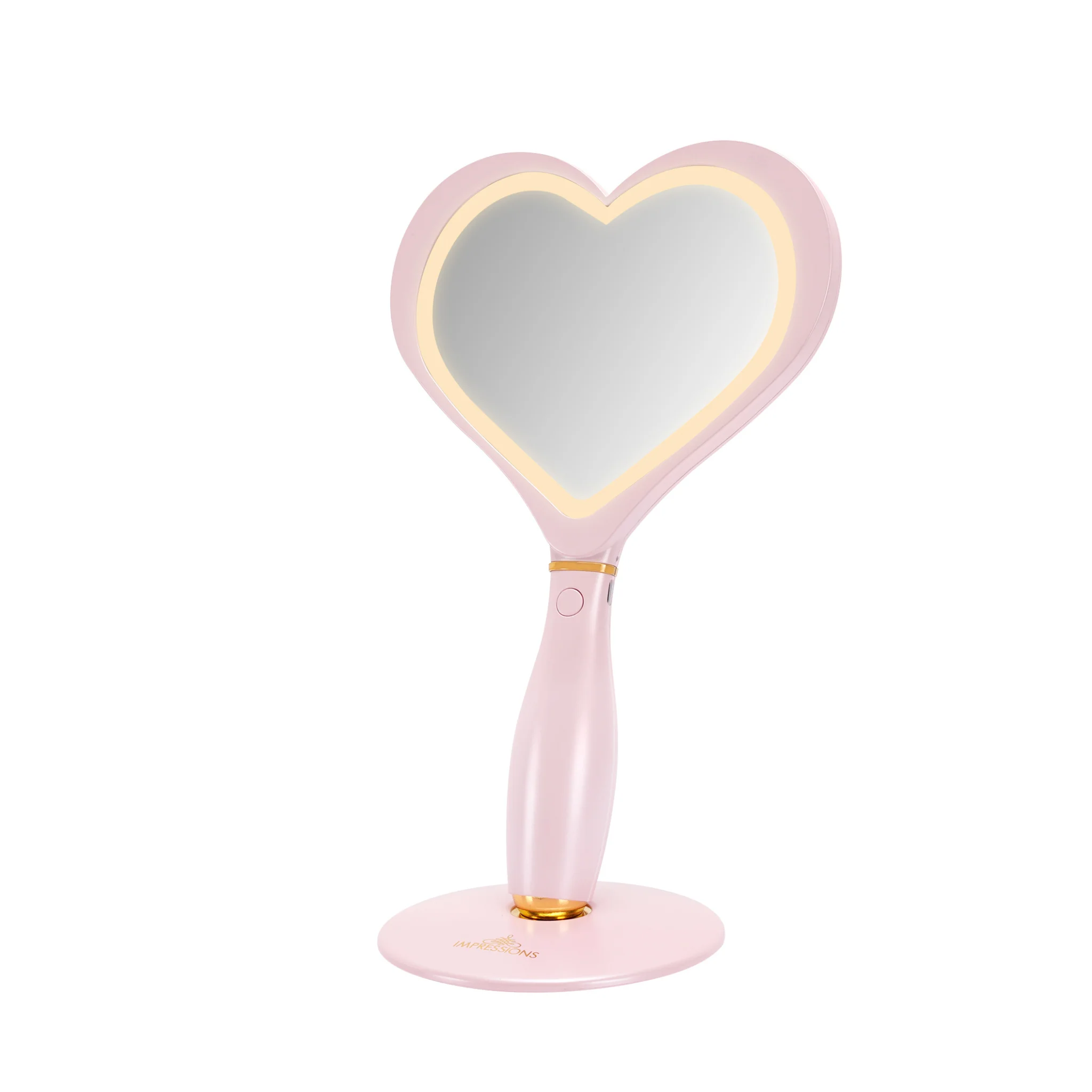 Amour LED Handheld Makeup Mirror with Standing Base - Image 3