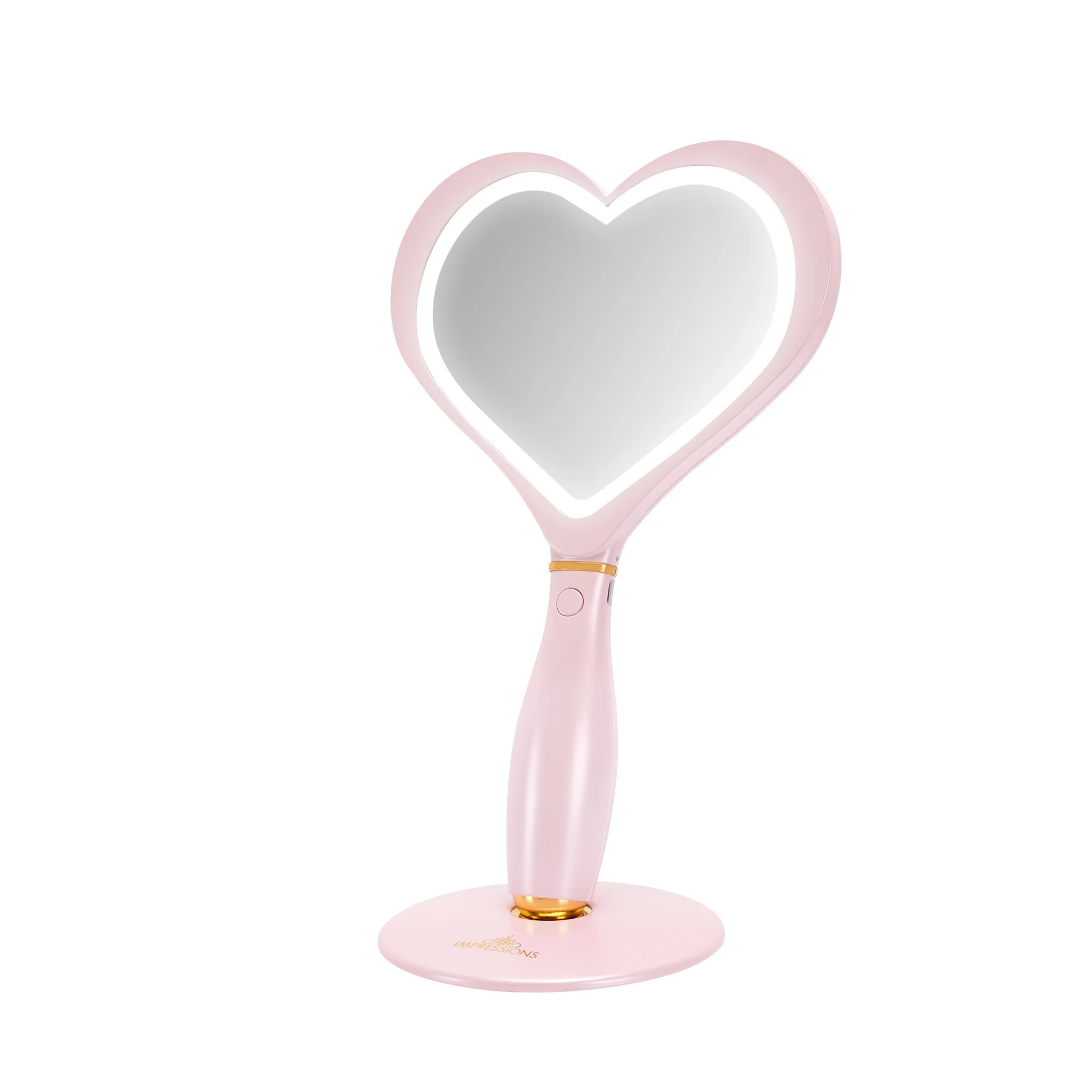 Amour LED Handheld Makeup Mirror with Standing Base - Image 4