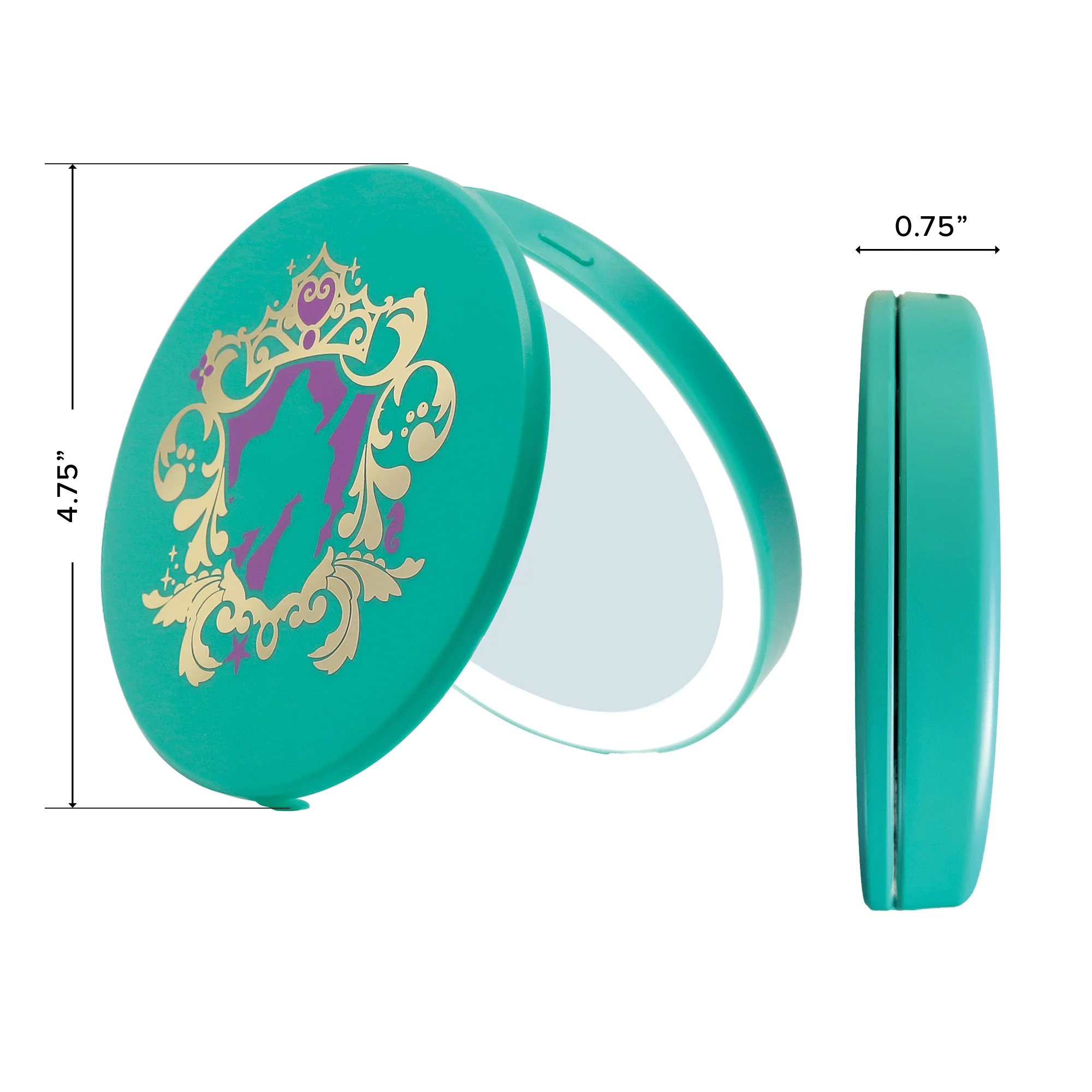 Ariel Compact Mirror with Wireless Power Bank Charging Base - Image 9