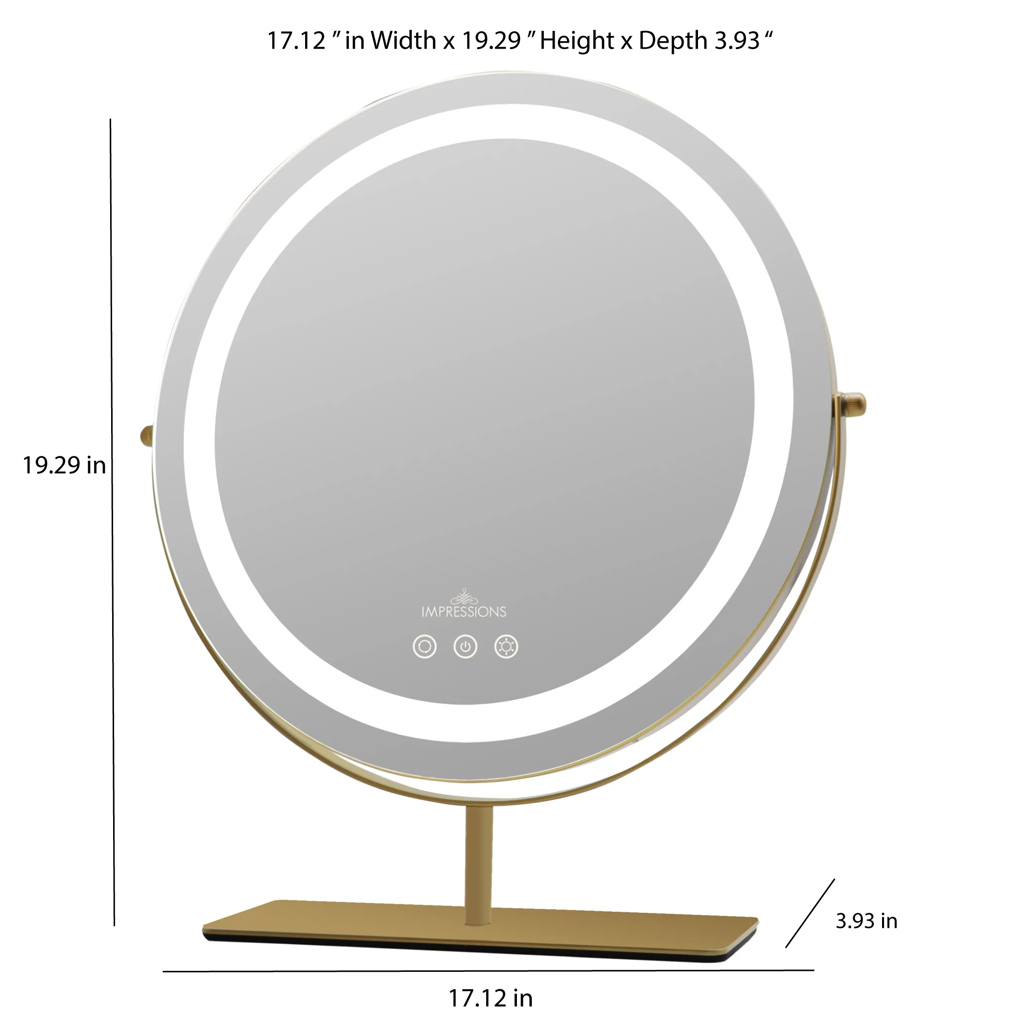 Aura Tri-Tone LED Makeup Mirror - Image 8