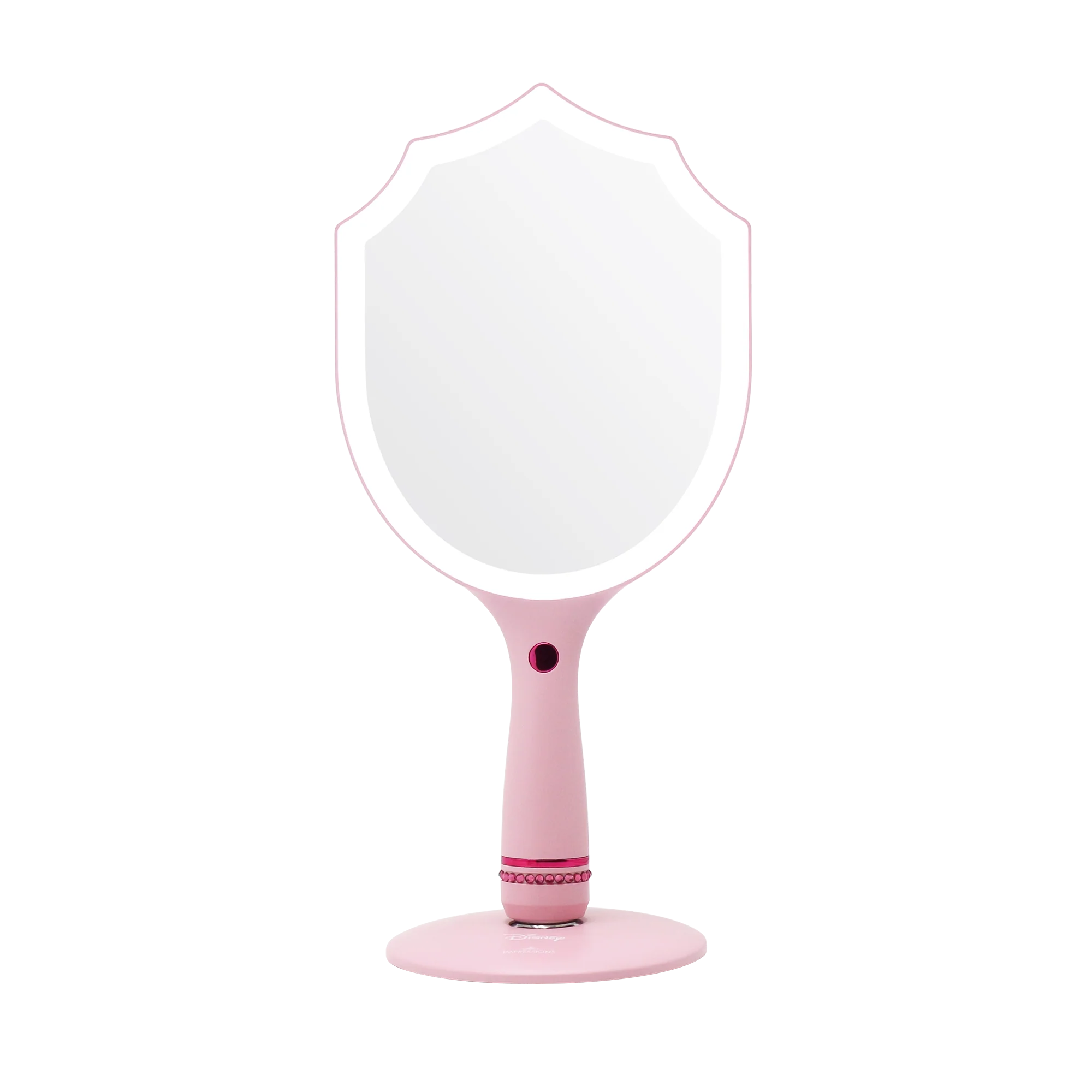 Aurora LED Handheld Makeup Mirror With Standing Base - Image 3