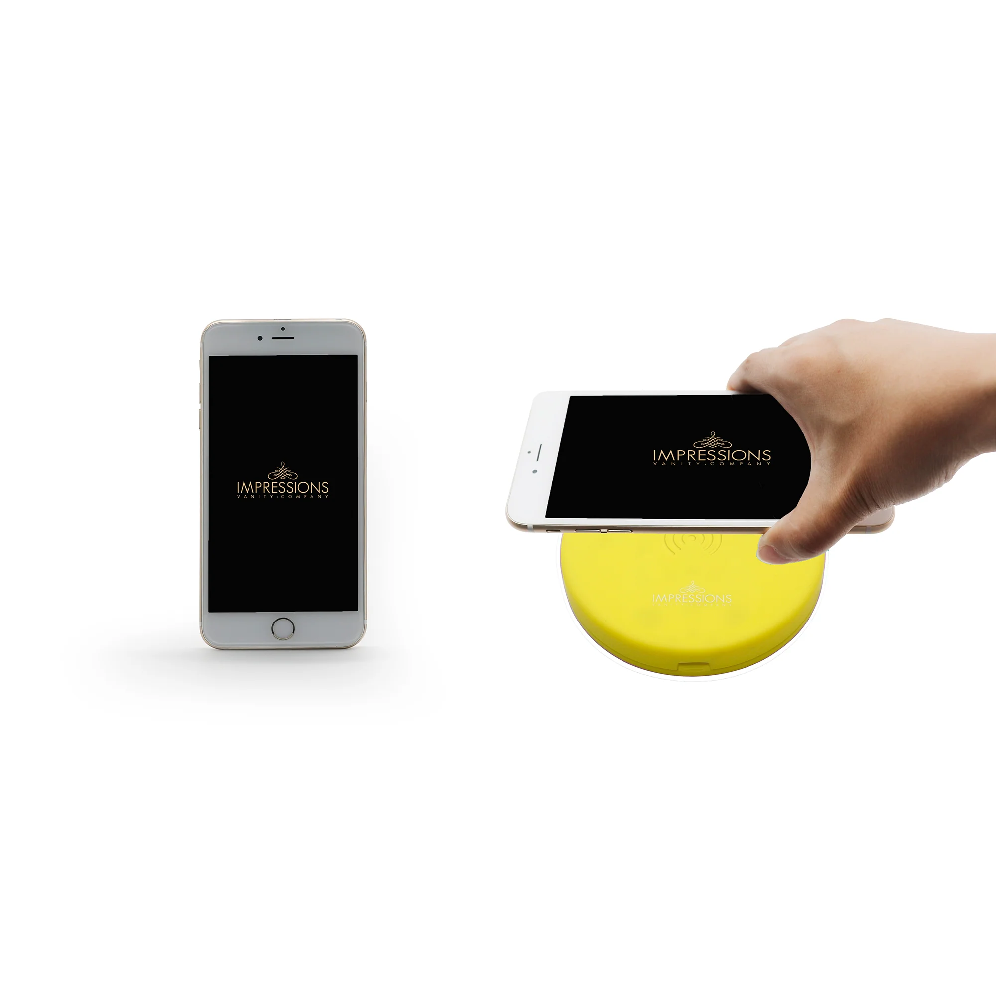 Belle Compact Mirror with Wireless Power Bank Charging Base - Image 8