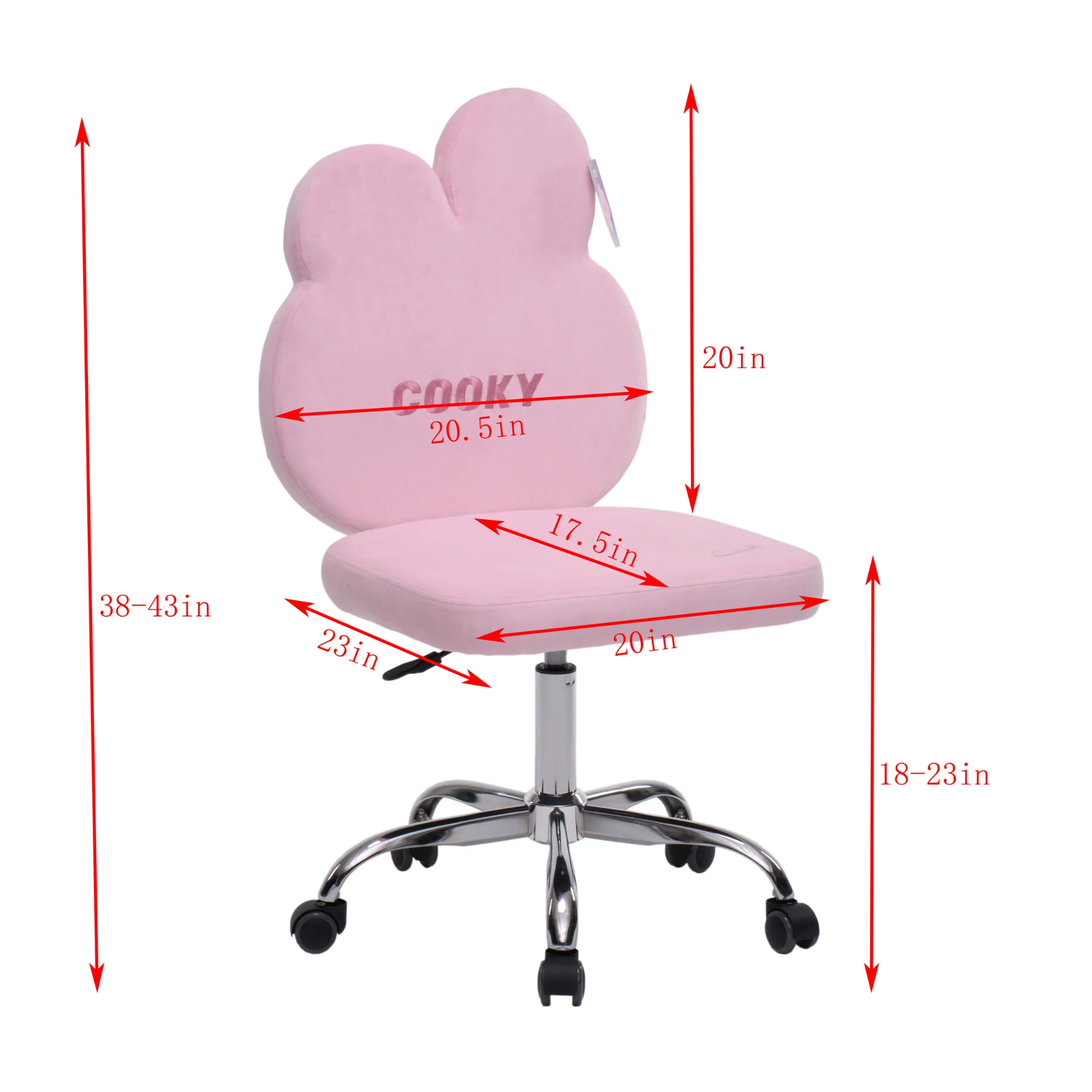 BT21™ COOKY Swivel Vanity Chair - Image 4