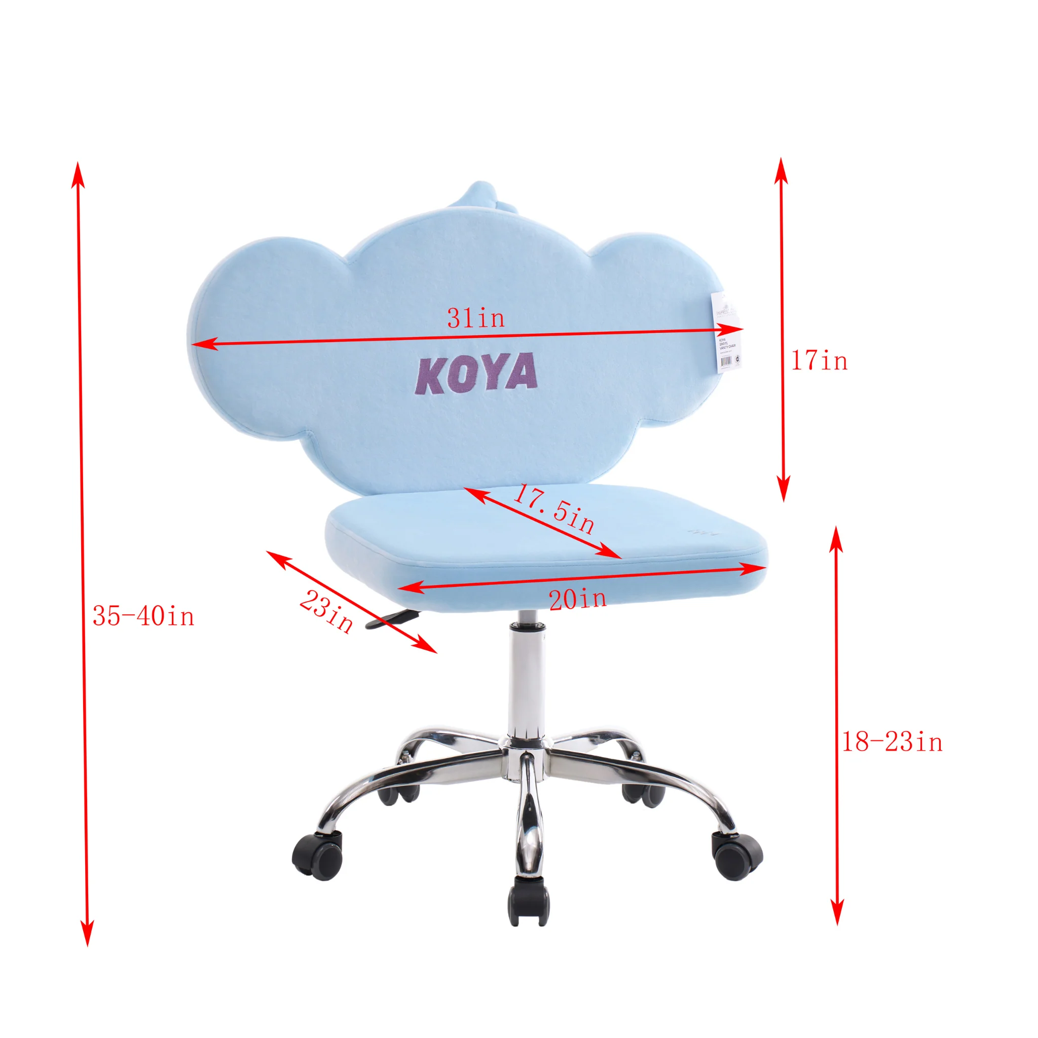 BT21™ KOYA Swivel Vanity Chair - Image 4