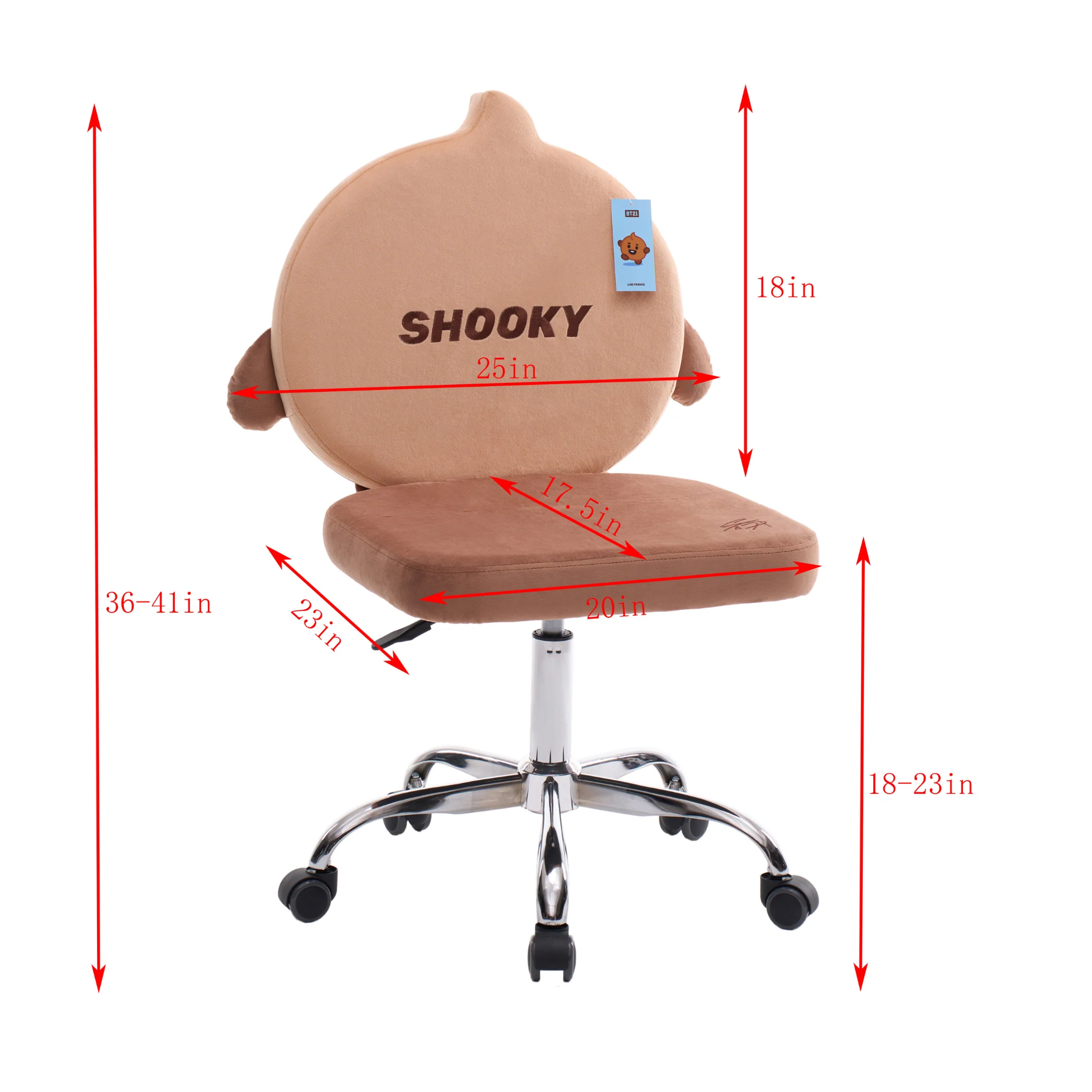 BT21™ SHOOKY Swivel Vanity Chair - Image 4