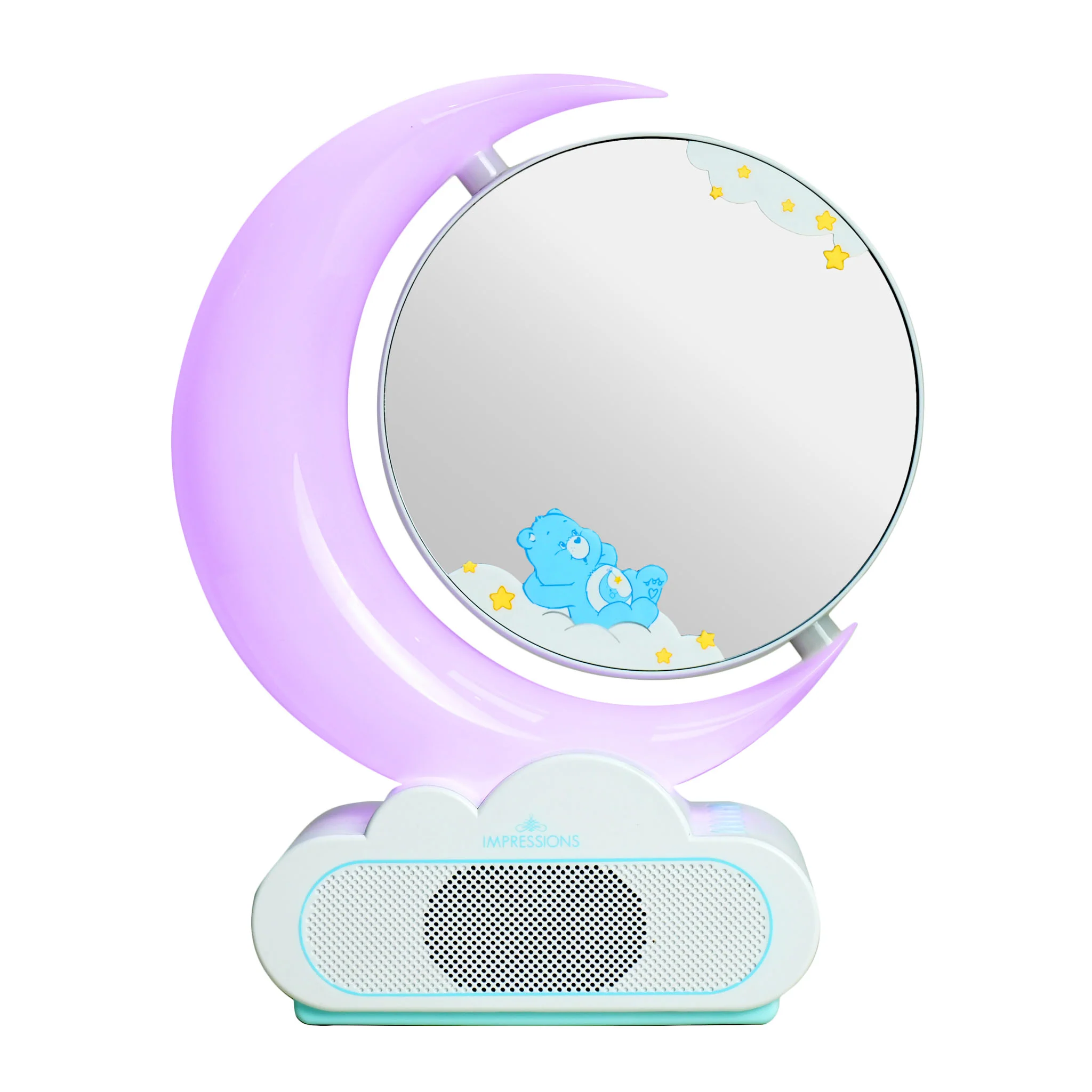 Care Bears™ Bedtime RGB Moon Lamp Makeup Mirror With Bluetooth Speaker - Image 4