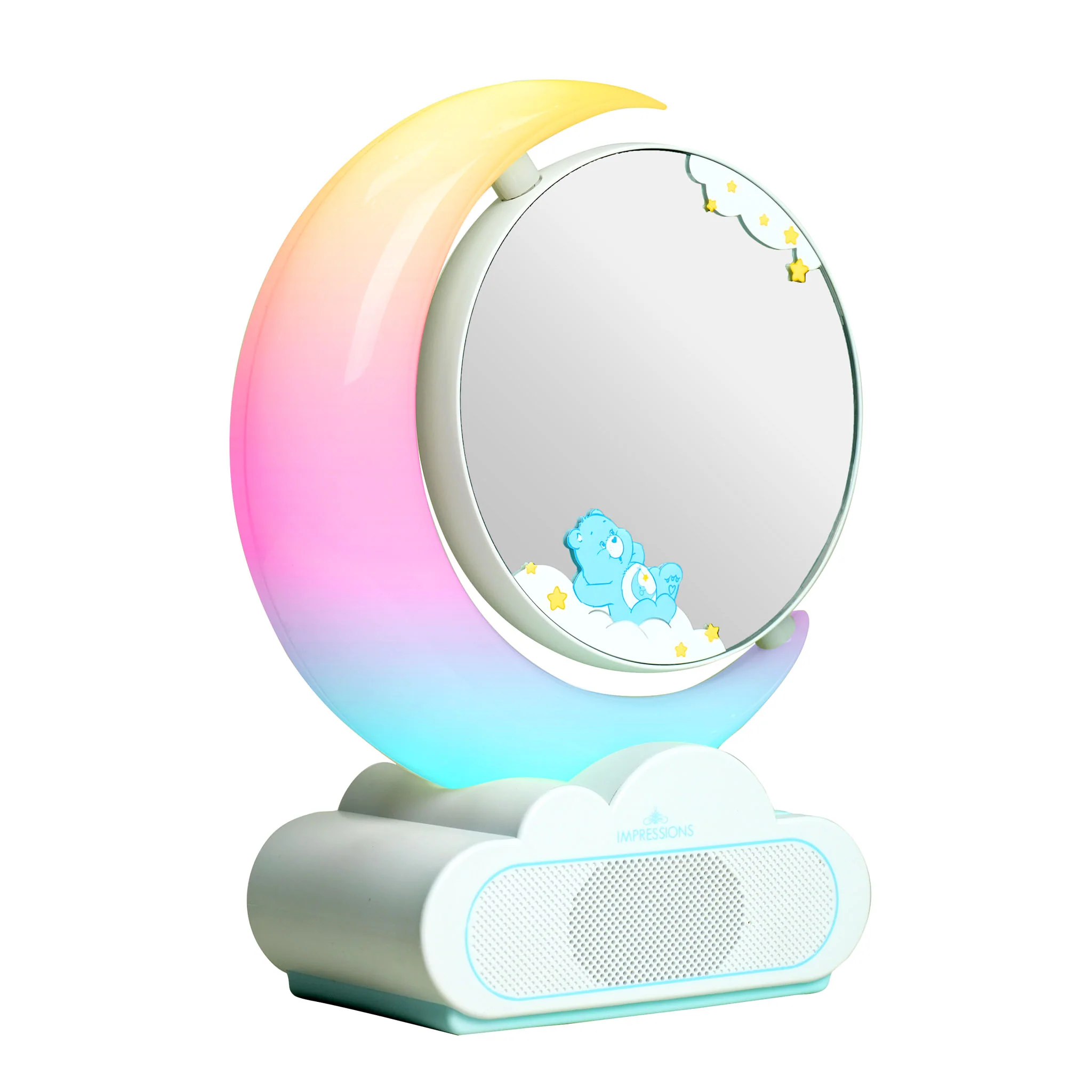 Care Bears™ Bedtime RGB Moon Lamp Makeup Mirror With Bluetooth Speaker - Image 5