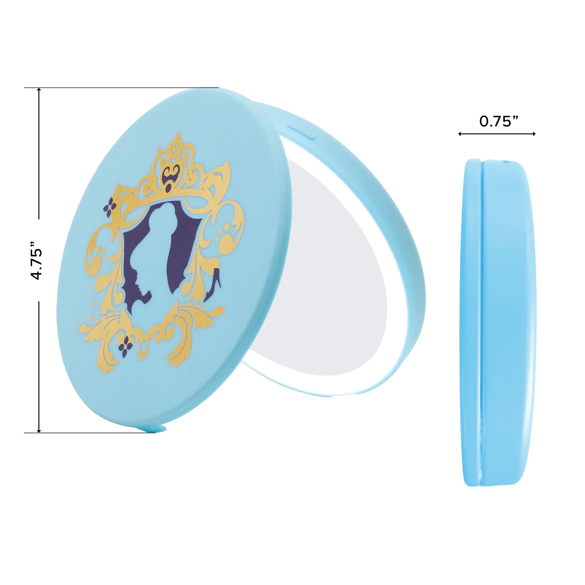 Cinderella Compact Mirror with Wireless Power Bank Charging Base - Image 9