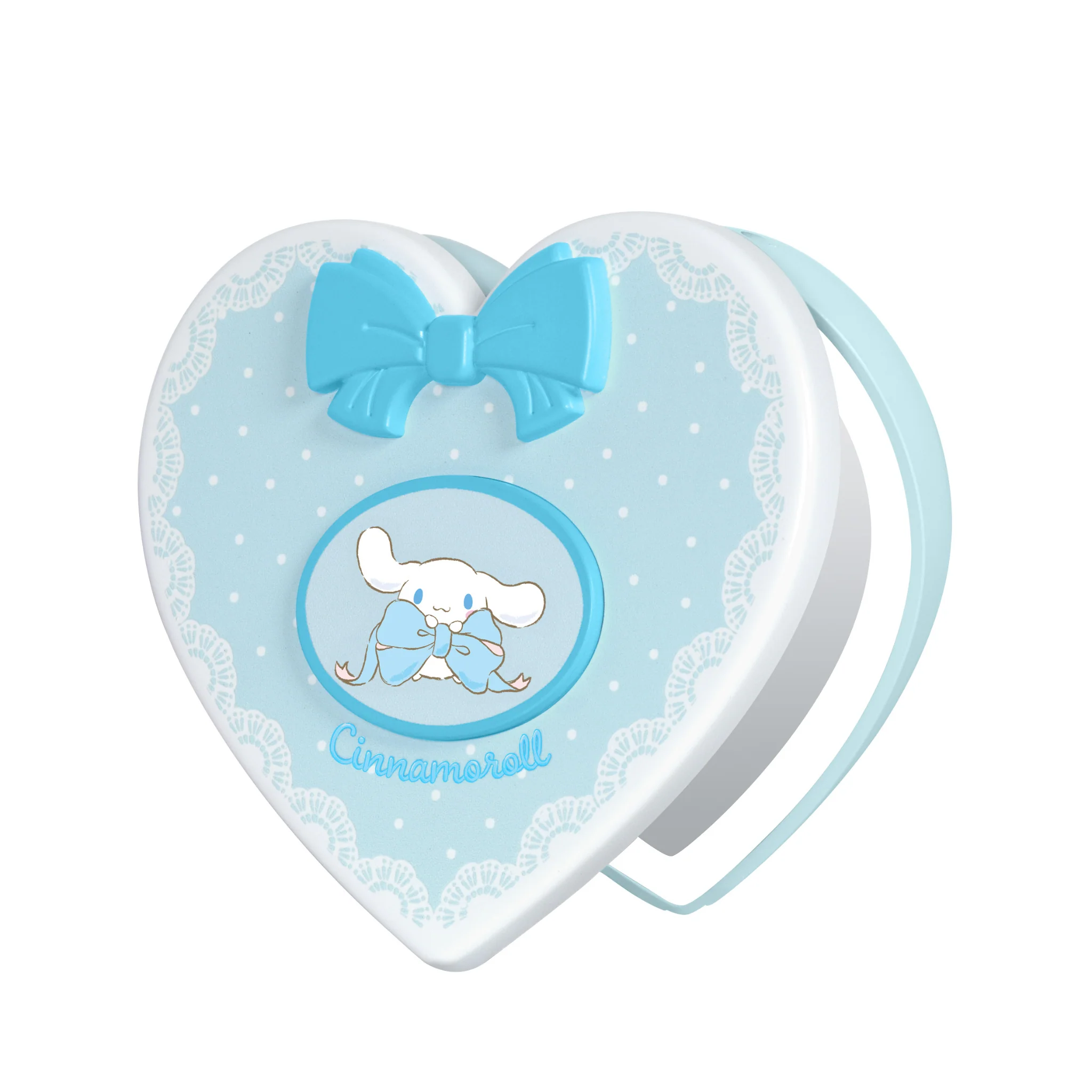 Cinnamoroll™ “Lovely Ribbon” LED Heart Compact Mirror - Image 4