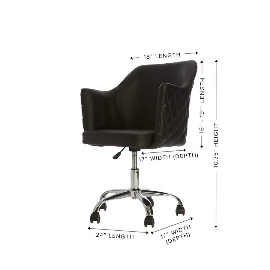 Coco Quilted Vanity Chair - Image 6