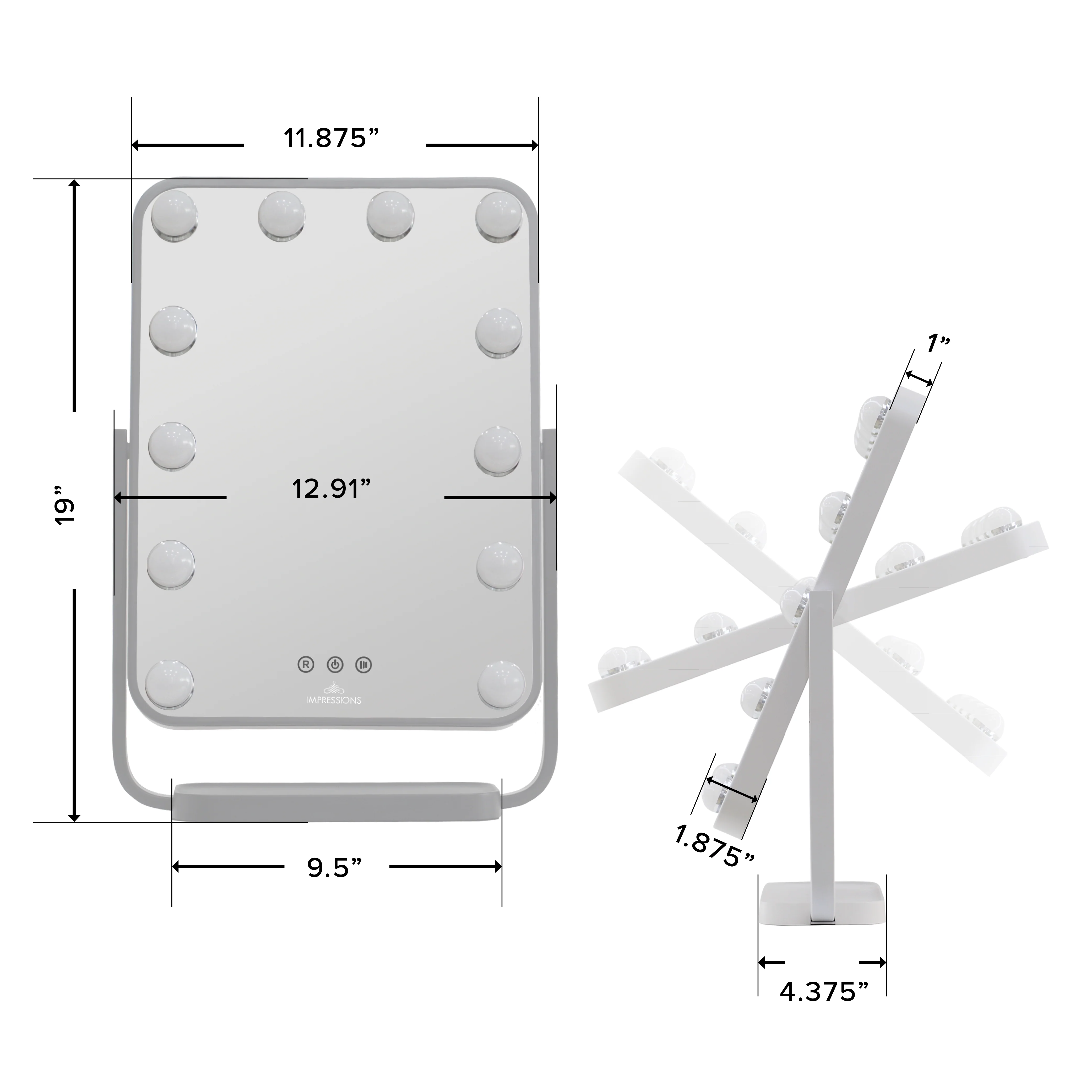 Contour Tri-Tone LED Makeup Mirror - Image 15
