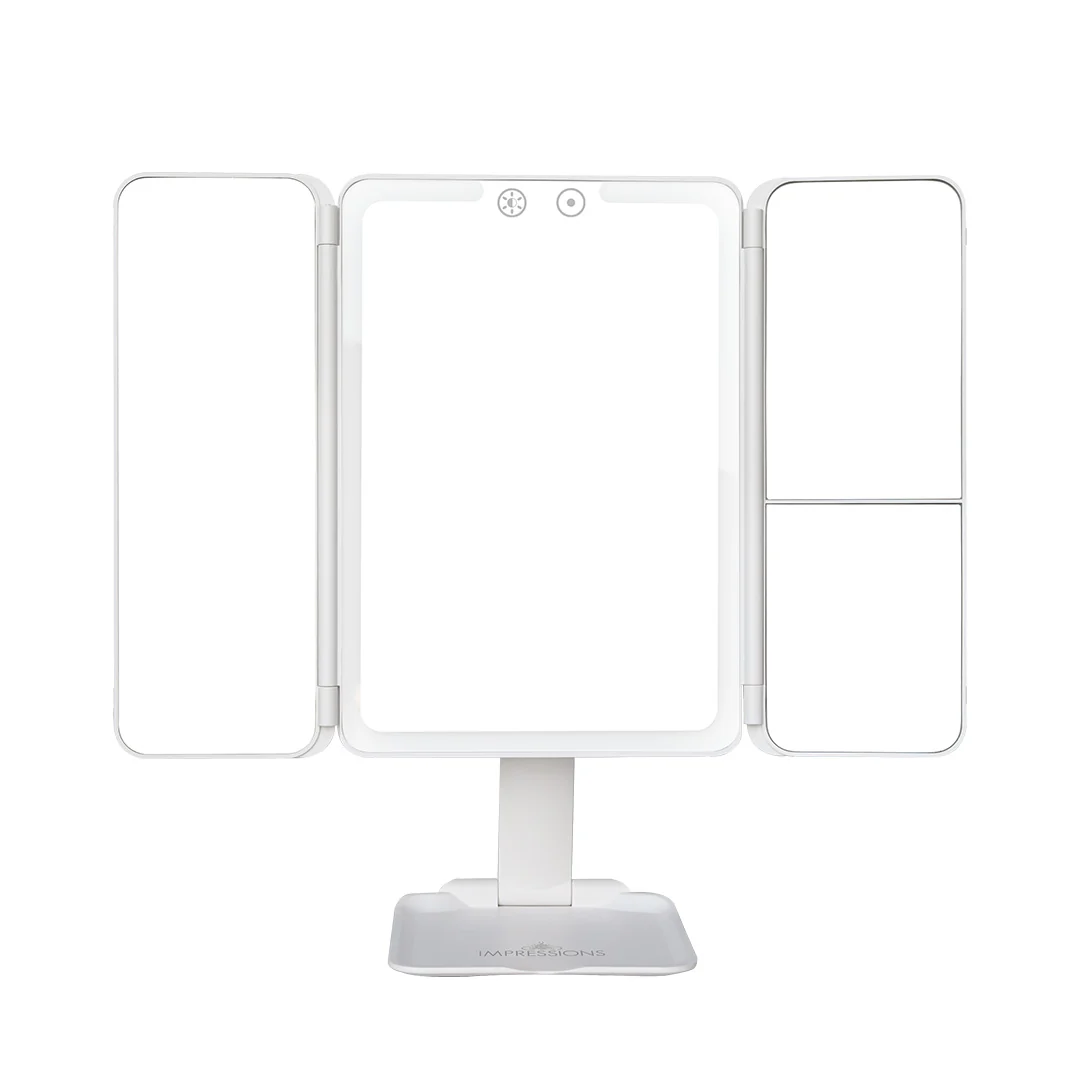 Flex Mini Trifold LED Makeup Mirror With Stand - Image 6