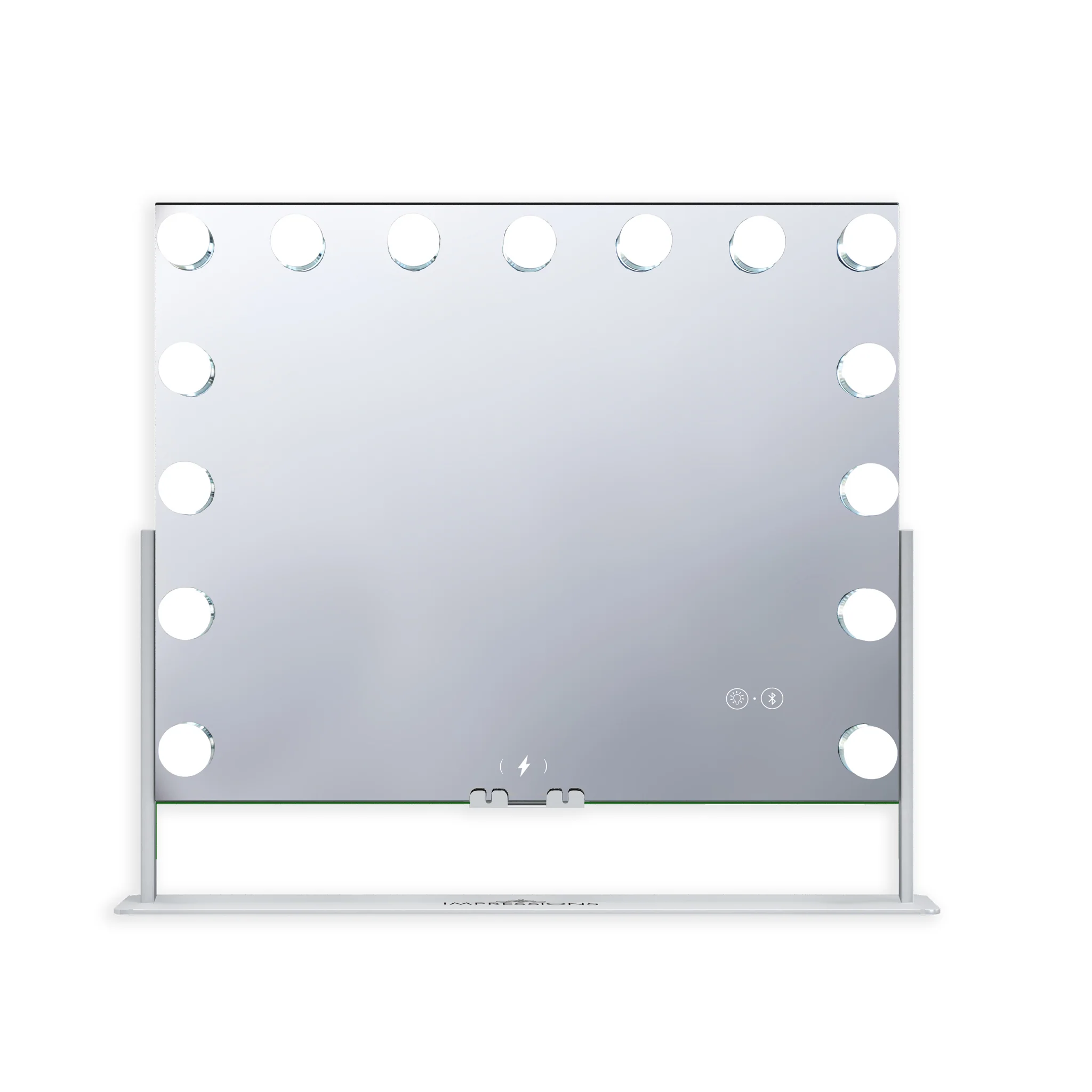 Gilded Tri-Tone LED Makeup Mirror W/ Bluetooth Speakers - Image 10