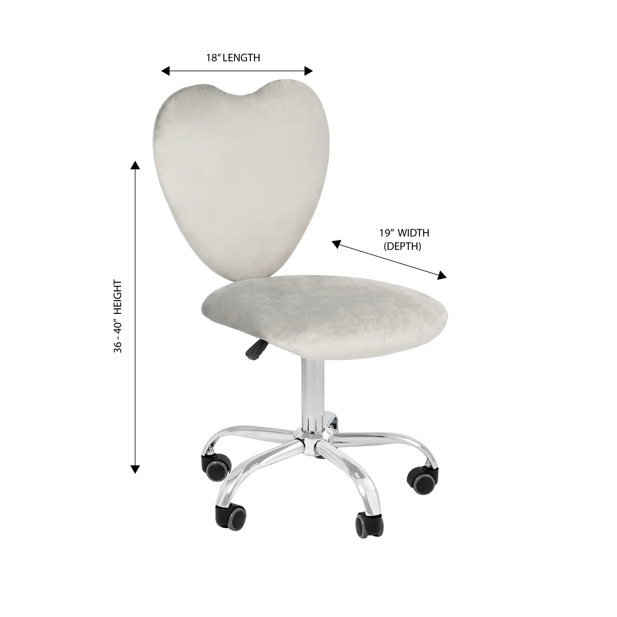 Heart Swivel Vanity Chair - Image 17
