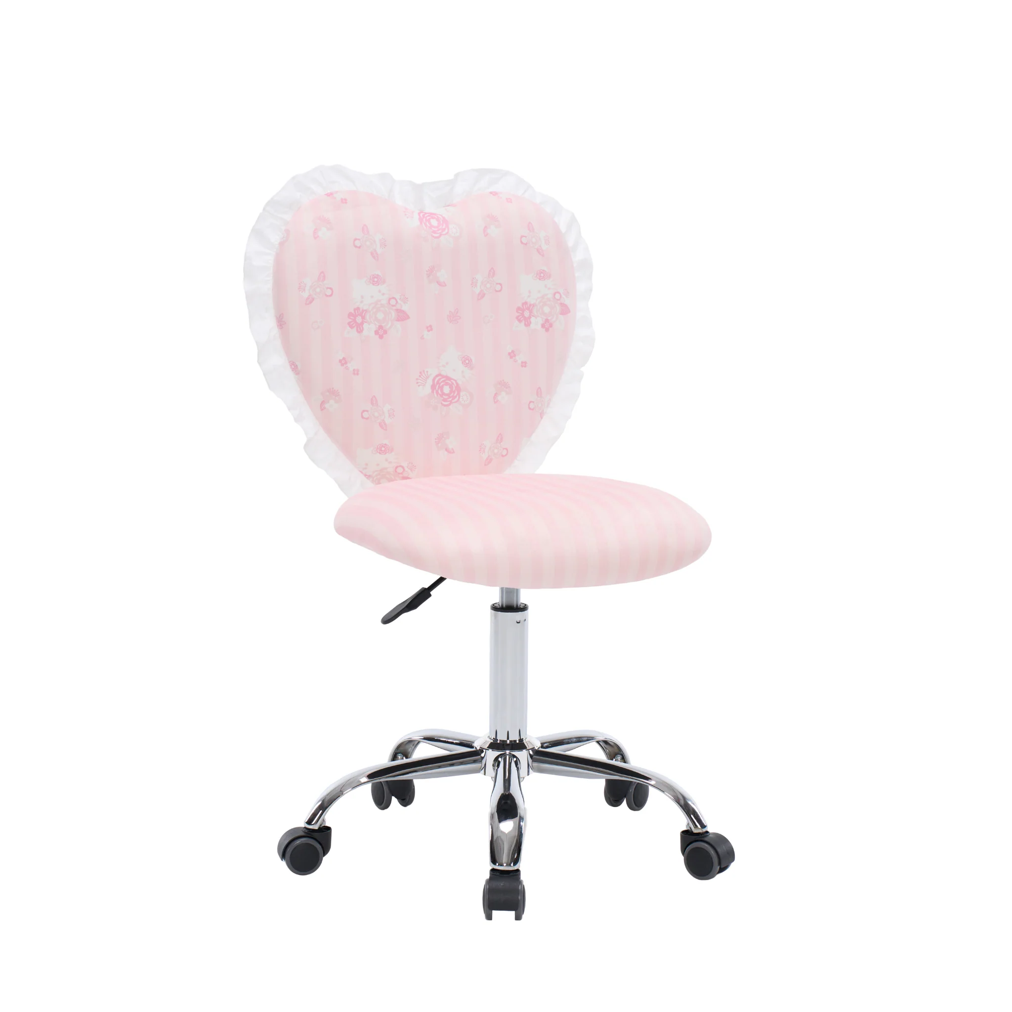 Hello Kitty® Floral Heart Vanity Chair w/ Ruffles - Image 3
