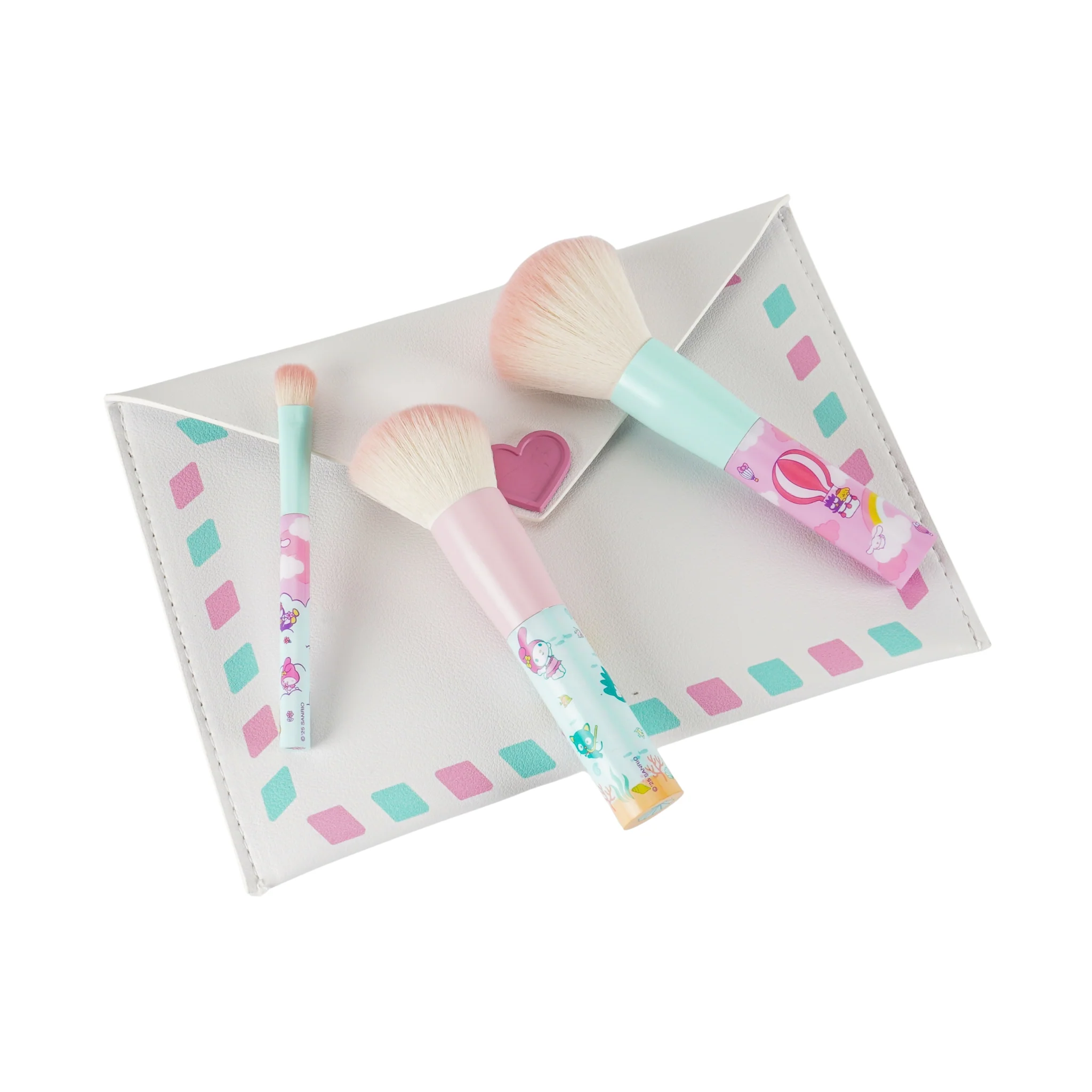 Hello Kitty® & Friends 3-PC Mini Makeup Brush Set - Image 2