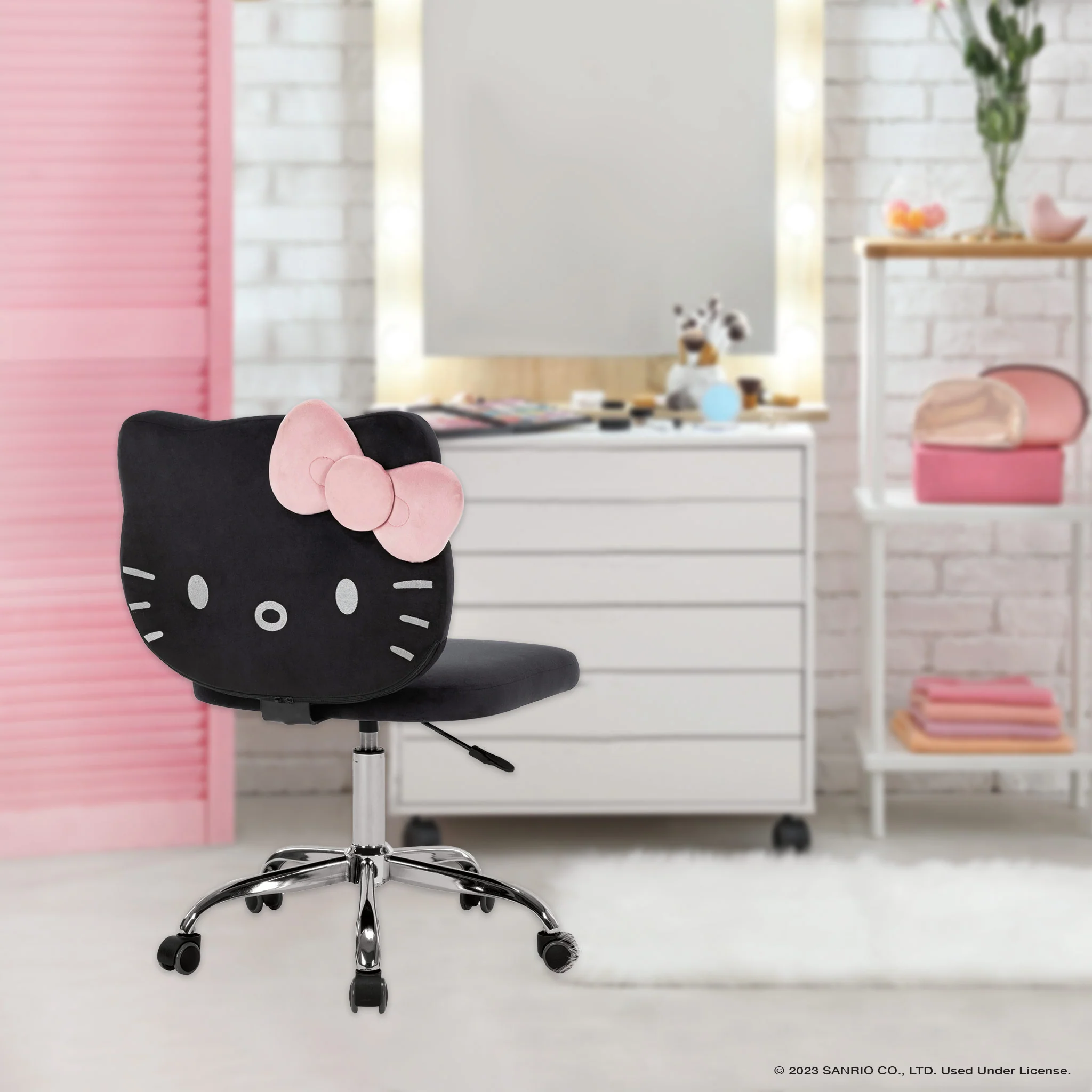 Hello Kitty® Kawaii Swivel Vanity Chair - Image 15