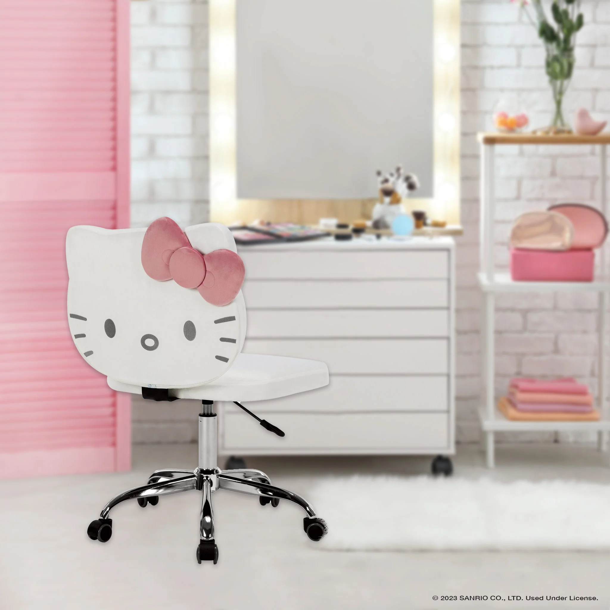 Hello Kitty® Kawaii Swivel Vanity Chair - Image 5