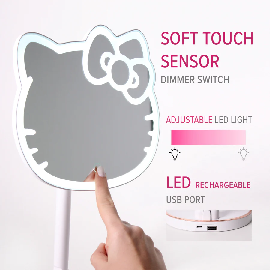 Hello Kitty LED Rechargeable Makeup Mirror - Image 5