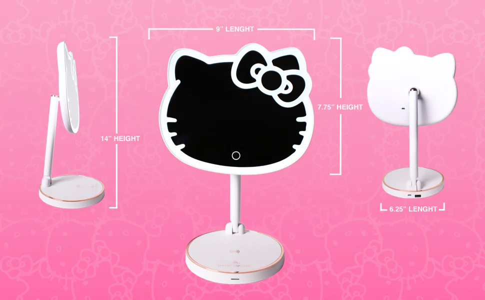 Hello Kitty LED Rechargeable Makeup Mirror - Image 9