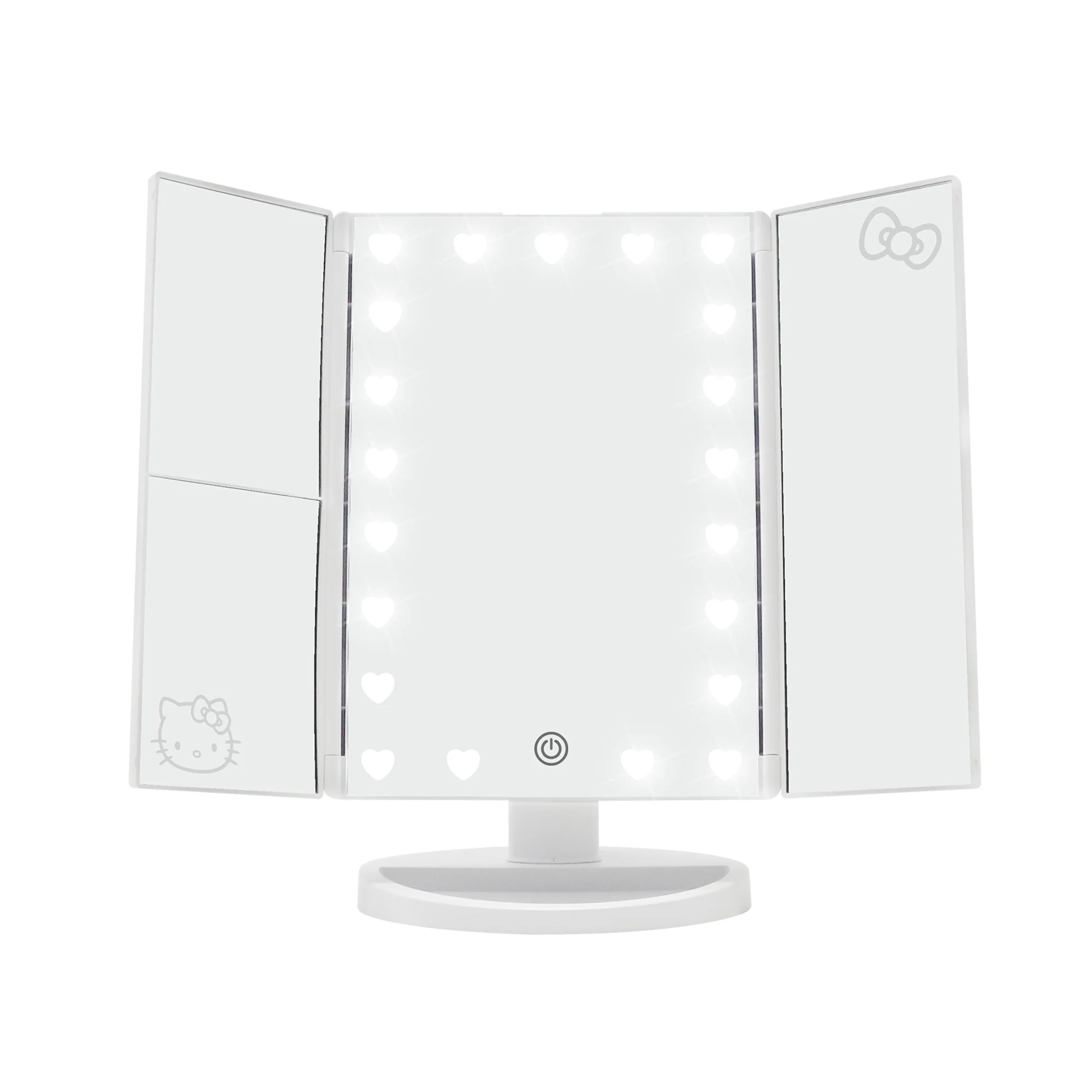 Hello Kitty® Trifold LED Makeup Mirror with Magnification - Image 2