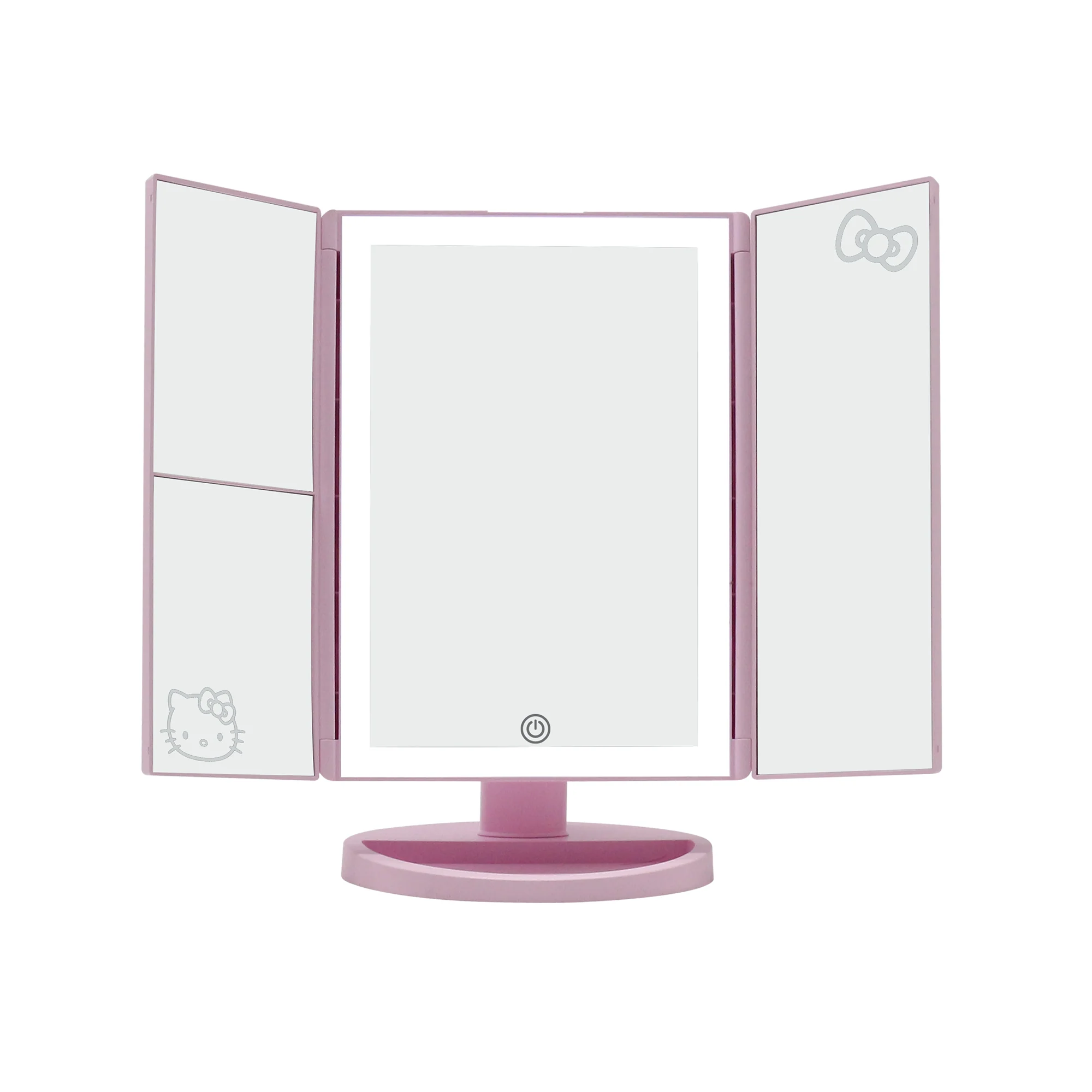 Hello Kitty Trifold LED Tri-Tone Makeup Mirror with Magnification - Image 10