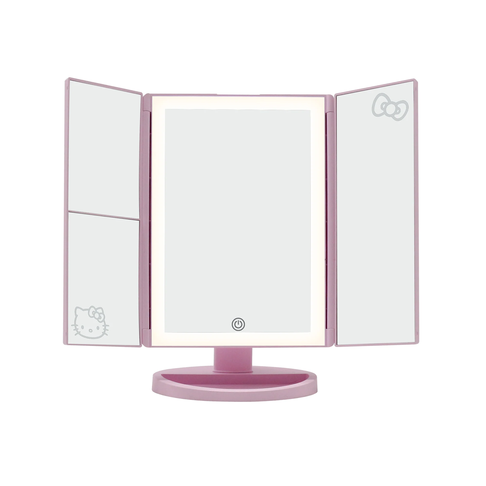 Hello Kitty Trifold LED Tri-Tone Makeup Mirror with Magnification - Image 11