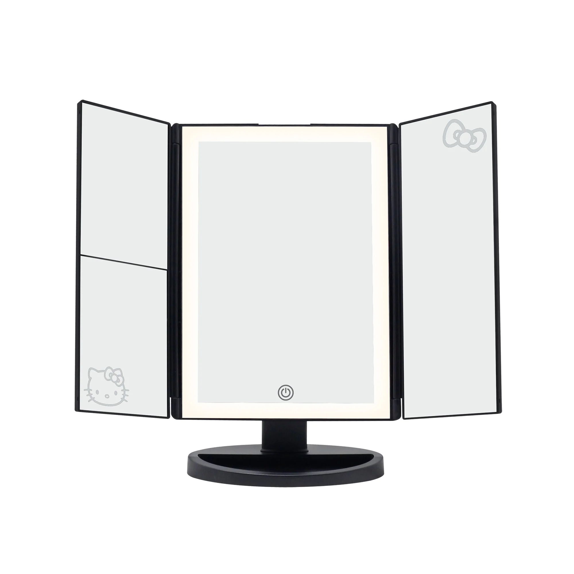 Hello Kitty Trifold LED Tri-Tone Makeup Mirror with Magnification - Image 5