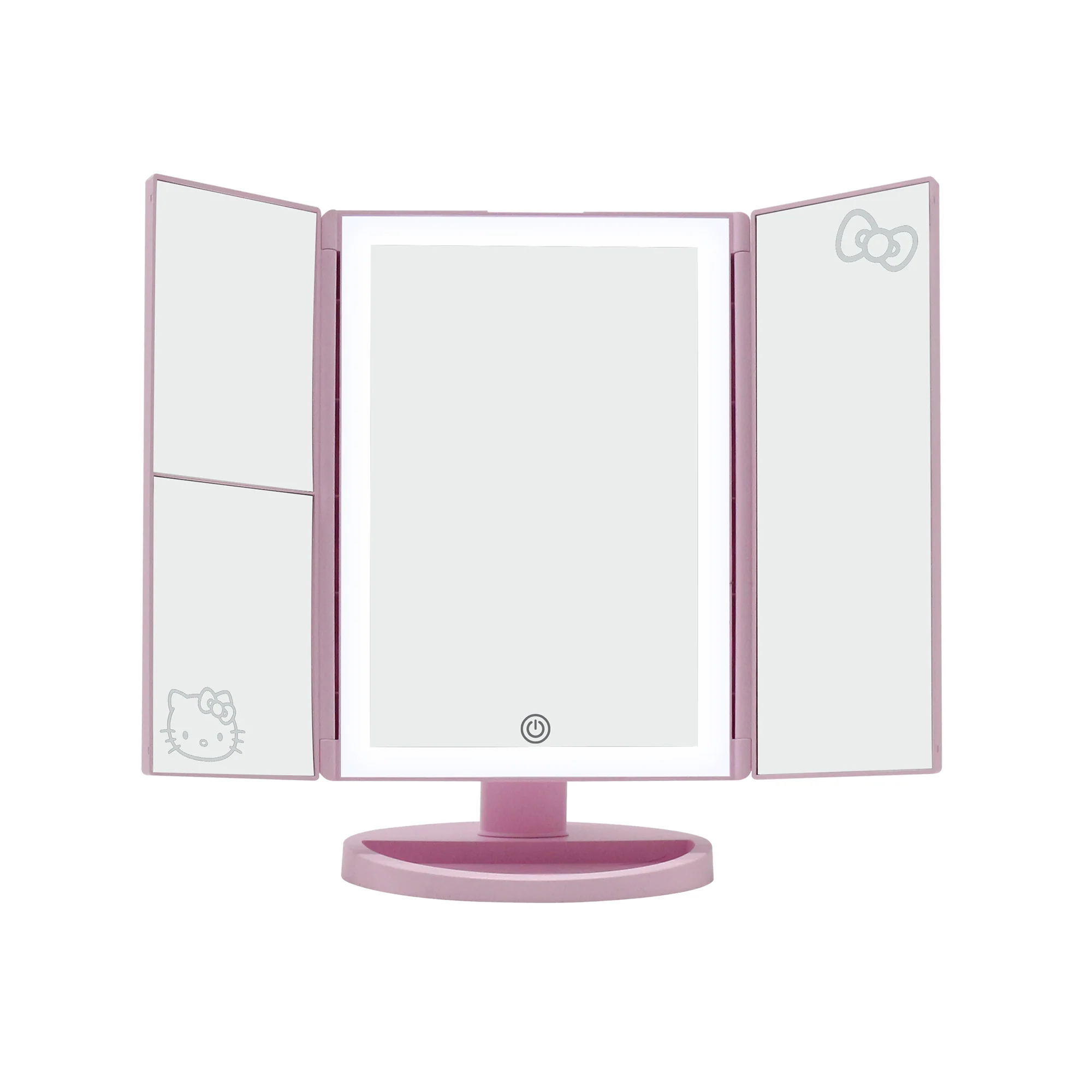 Hello Kitty Trifold LED Tri-Tone Makeup Mirror with Magnification - Image 9