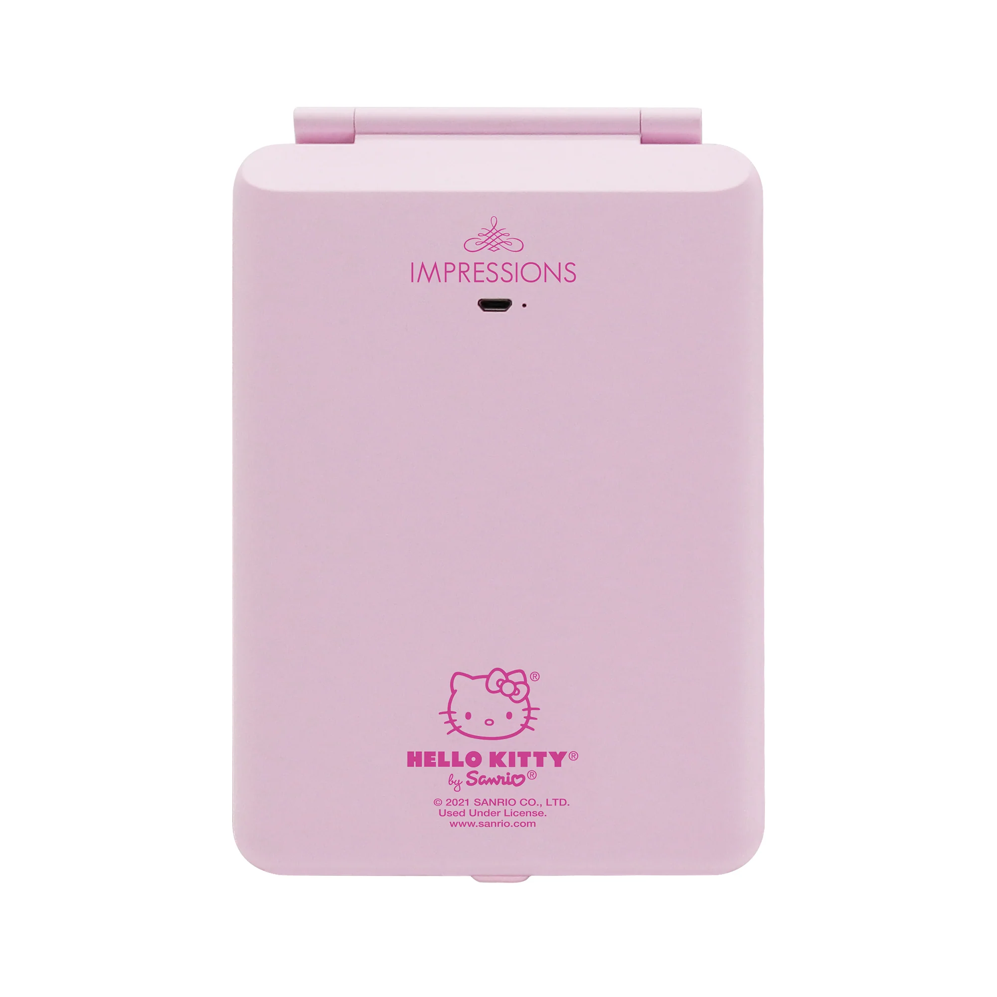 Hello Kitty (White/Pink) Touch Pad Mini Tri-Tone LED Makeup Mirror - Image 6