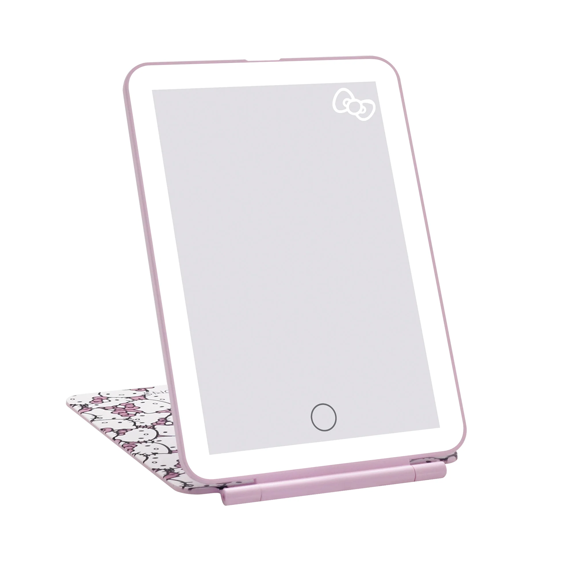 Hello Kitty (White/Pink) Touch Pad Mini Tri-Tone LED Makeup Mirror - Image 7