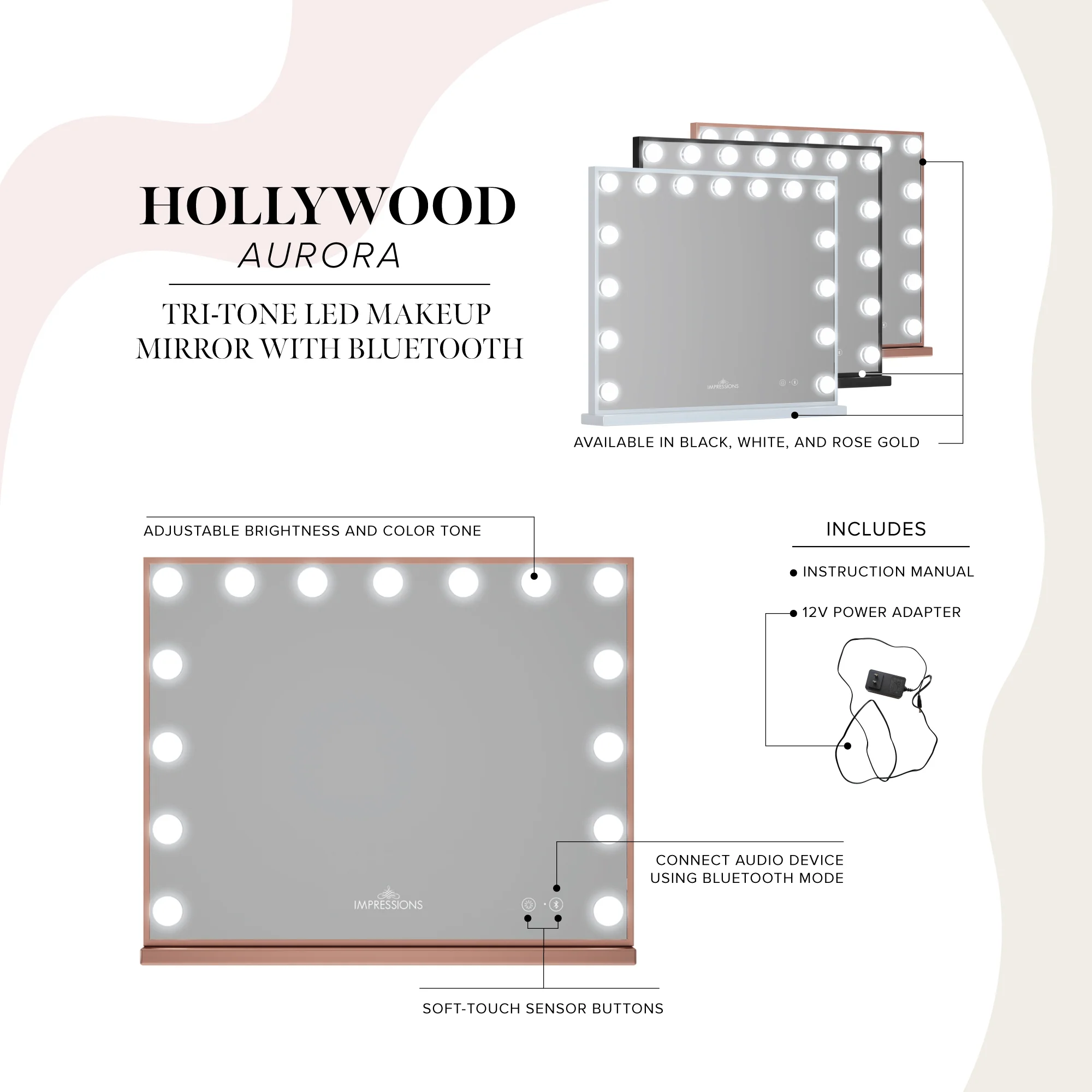 Hollywood Aurora Makeup Mirror - Image 23