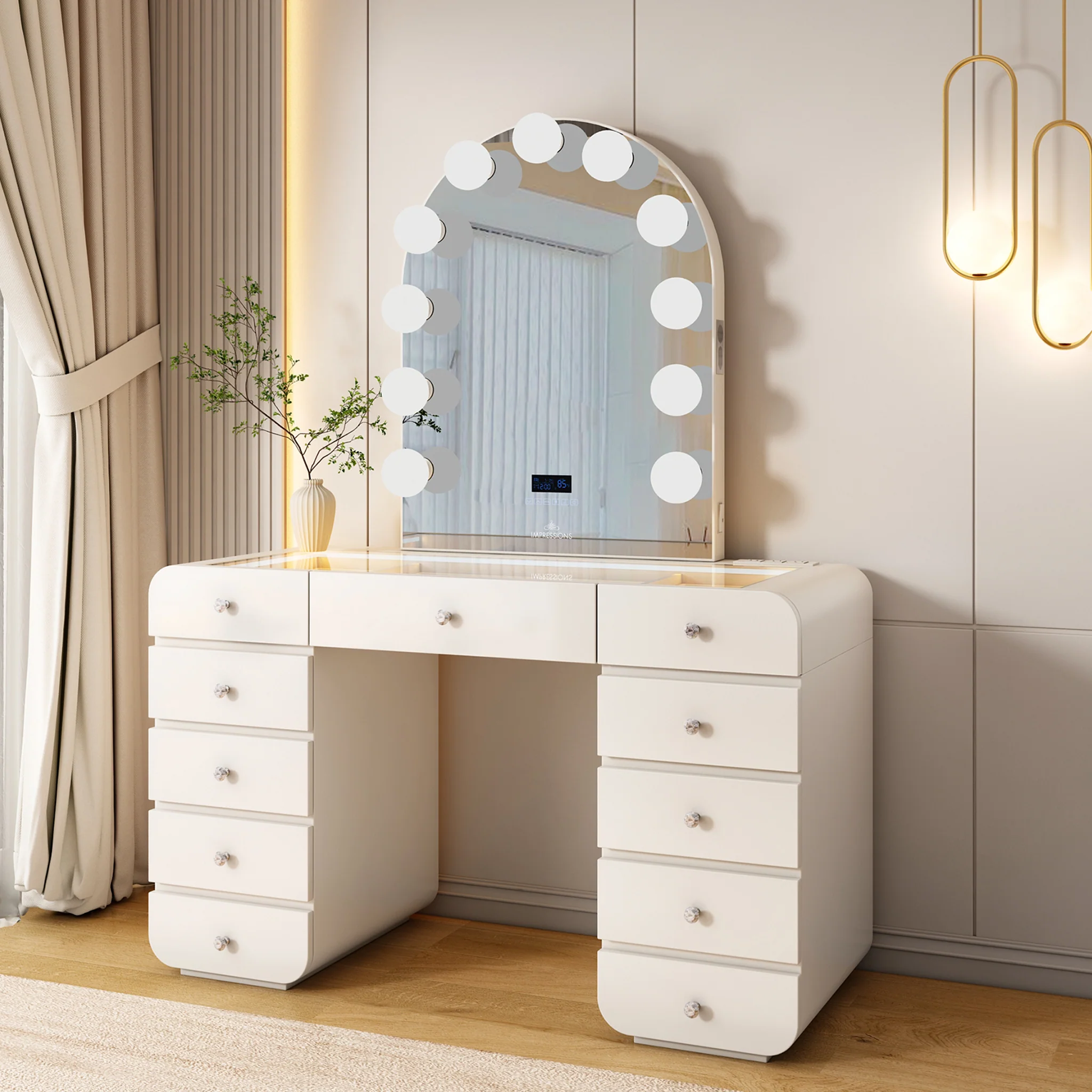Hollywood Glow® Arch Vanity Mirror - Image 2