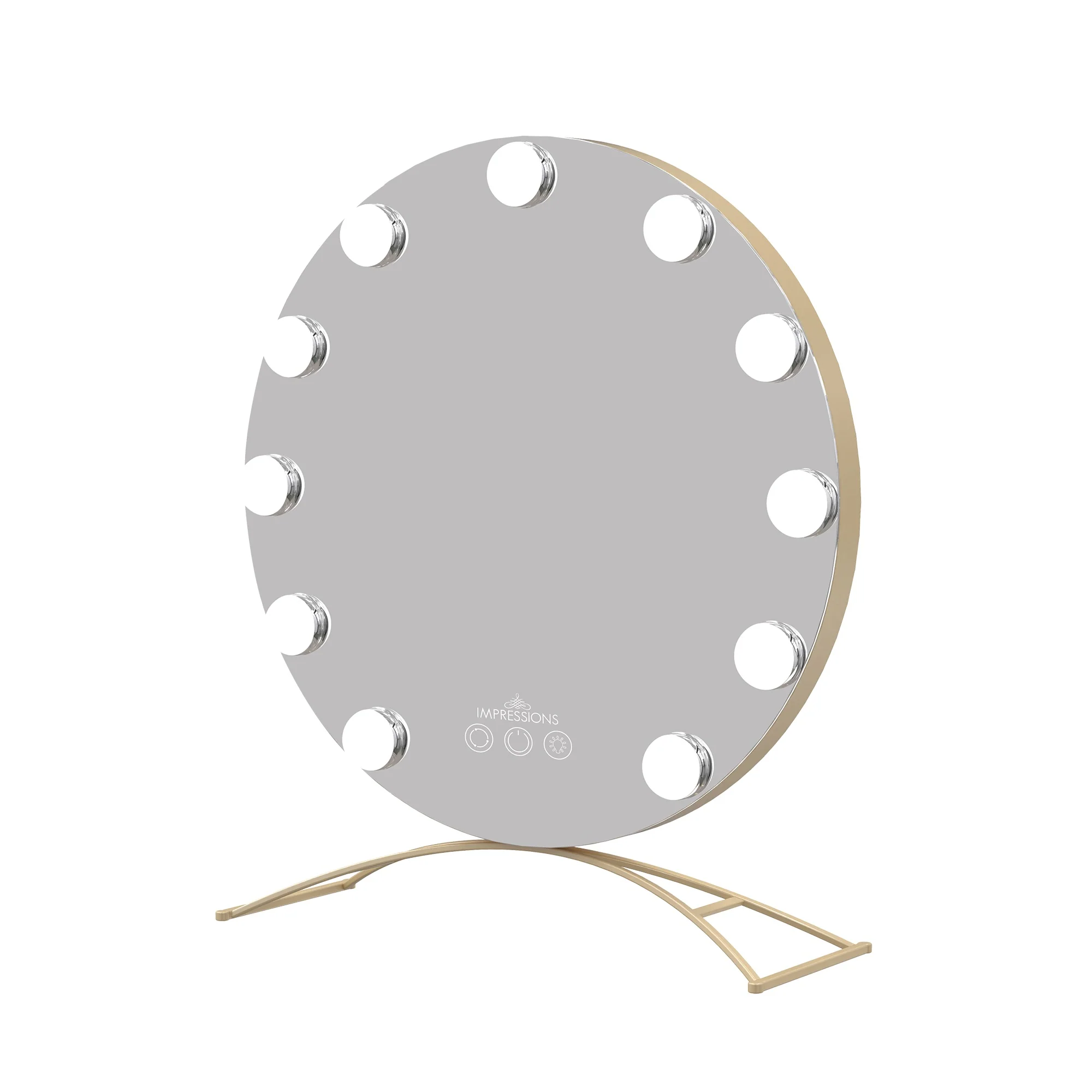 Hollywood Round XL Tri-tone LED Vanity Mirror - Image 8