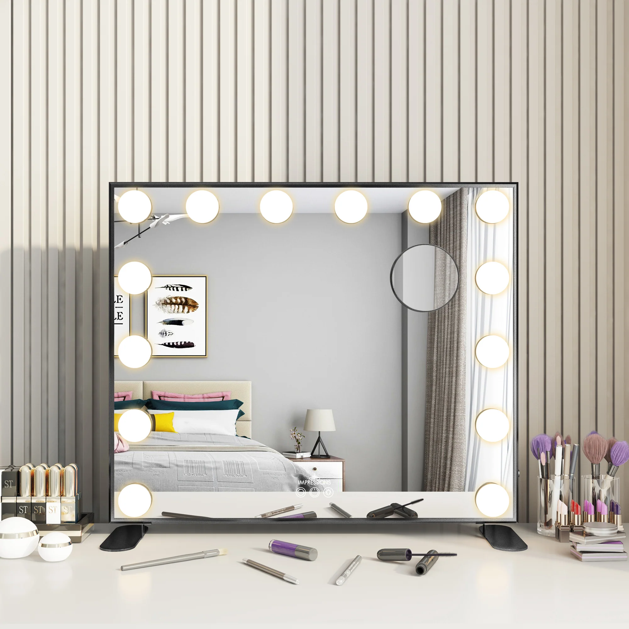 Hollywood Tri-Tone PLUS Makeup Mirror - Image 4