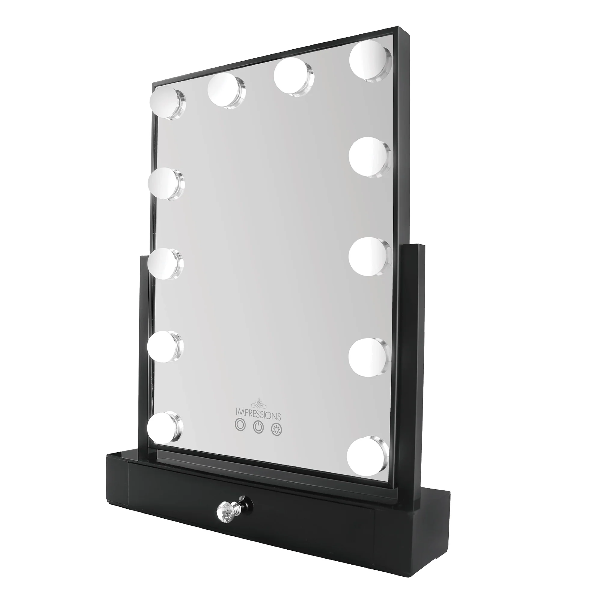 Hollywood Tri-Tone XL Makeup Mirror With Drawer - Image 2