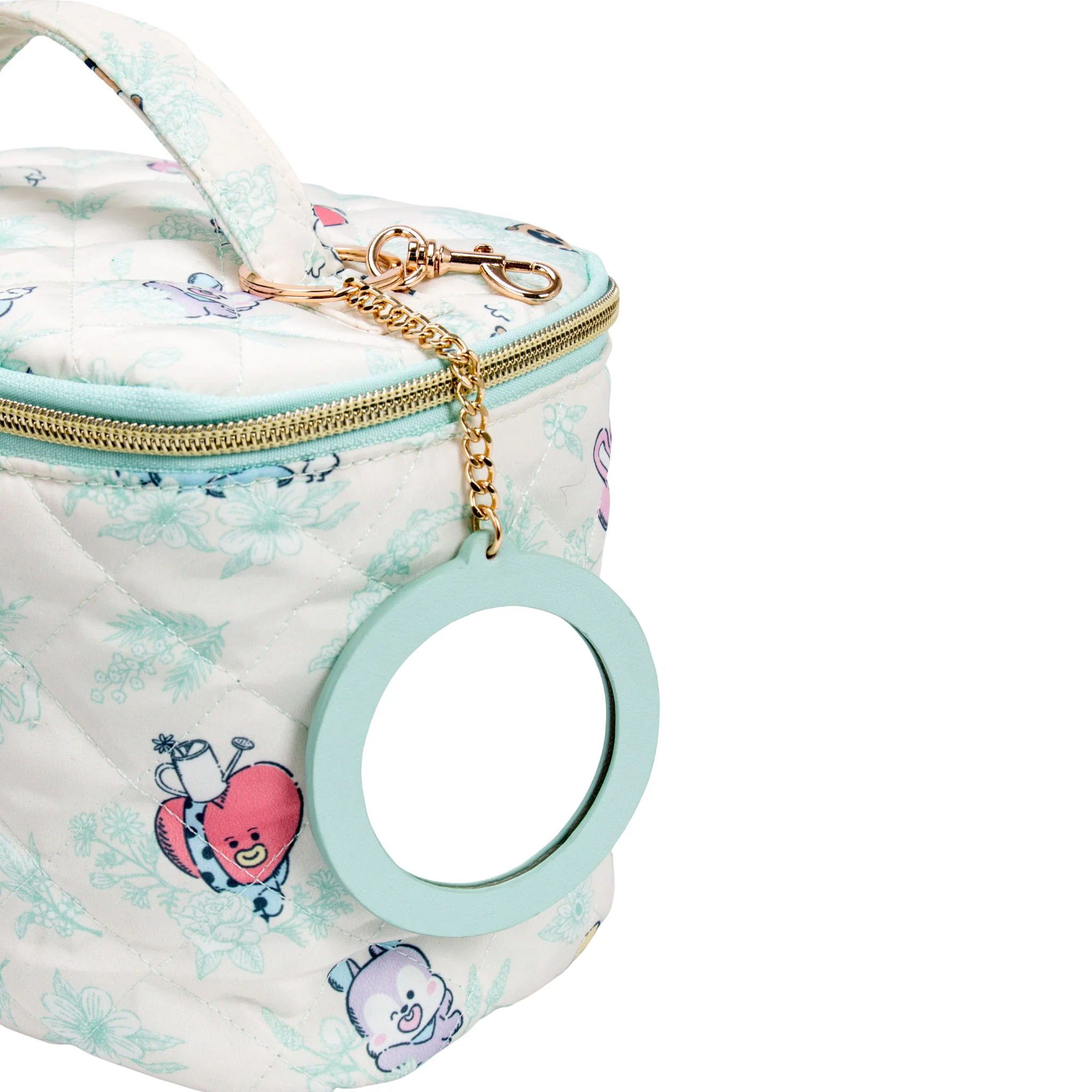 Impressions Vanity with BT21 Quilted Train Case w/ Mirror Keychain - Image 4
