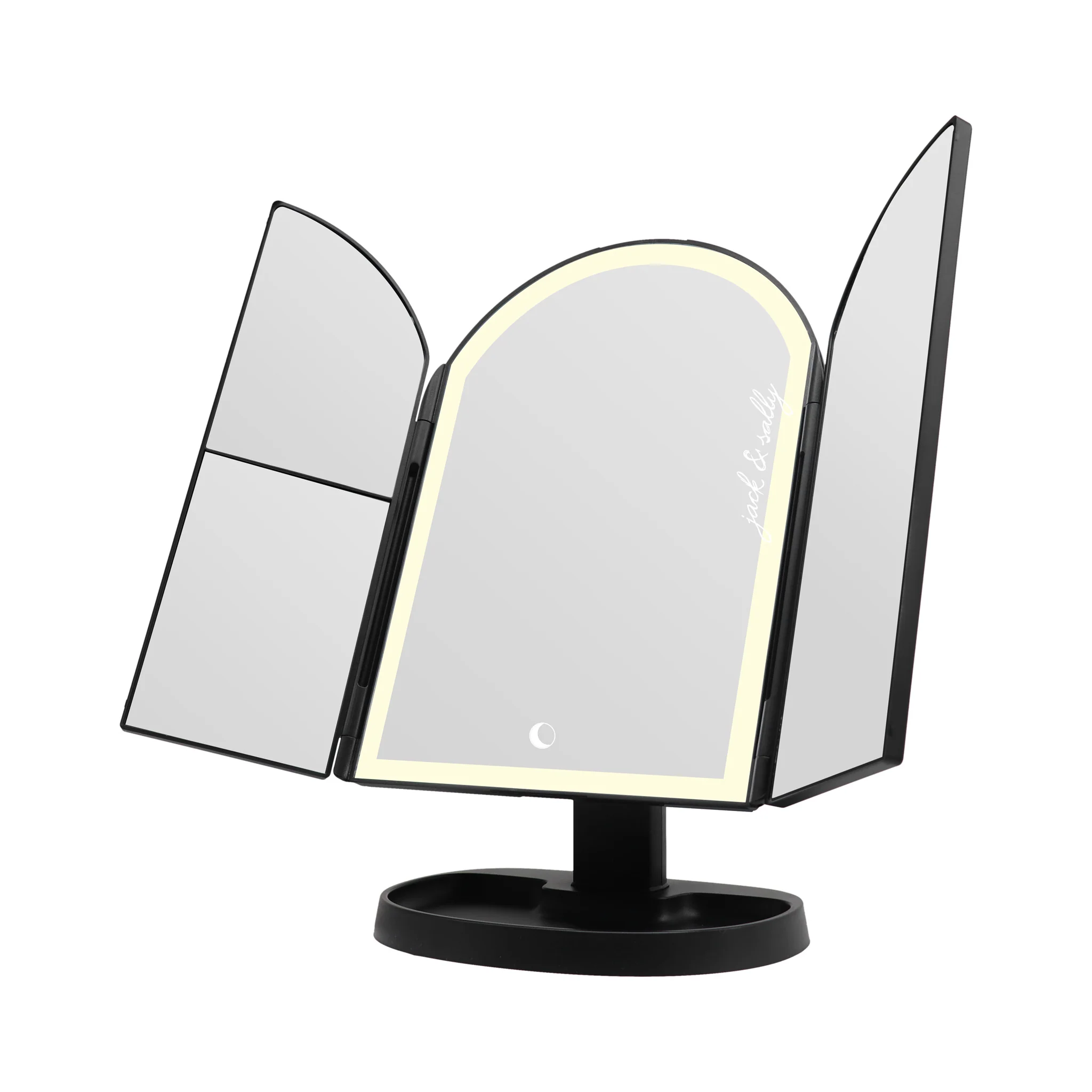 Jack Skellington & Sally Arch Trifold LED Makeup Mirror - Image 4