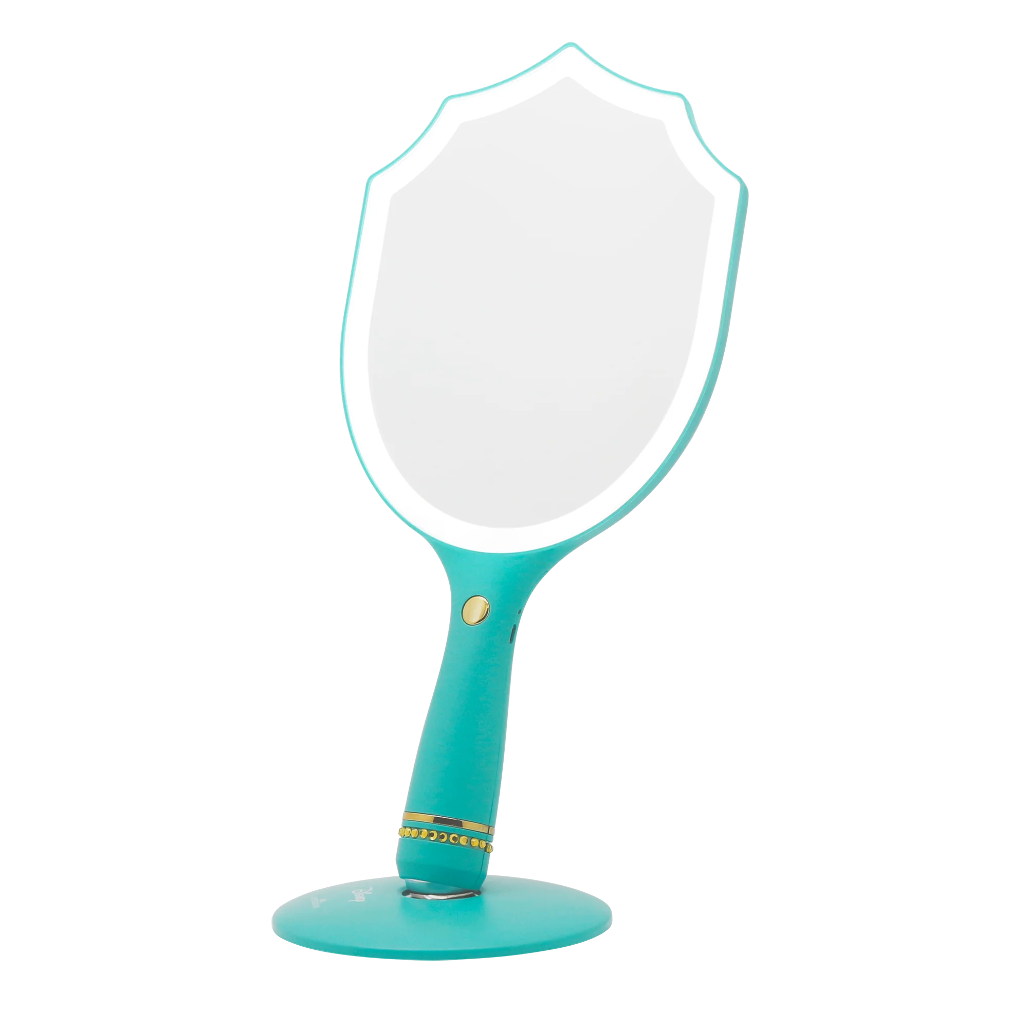 Jasmine LED Handheld Makeup Mirror With Standing Base - Image 4