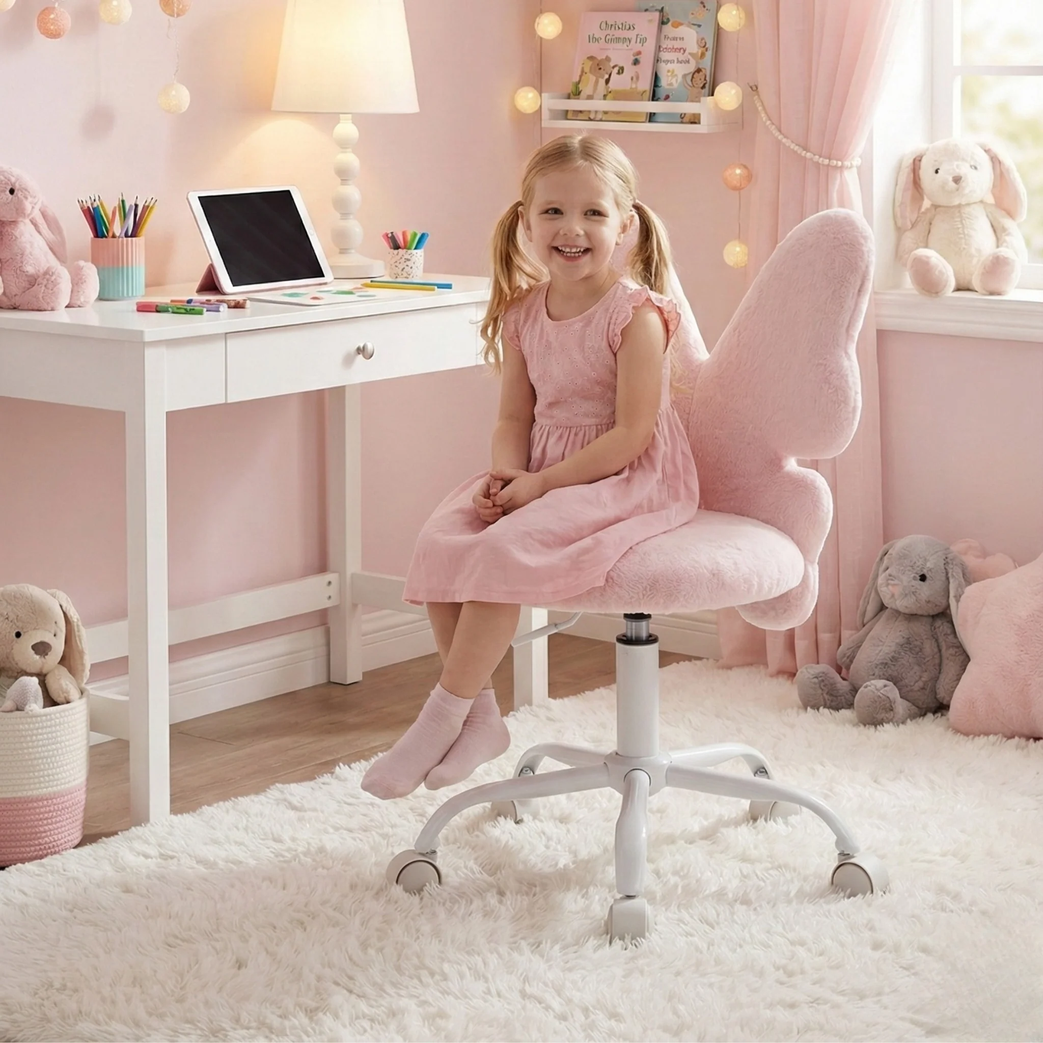 Kids’ Alexia Swivel Vanity Chair - Image 4