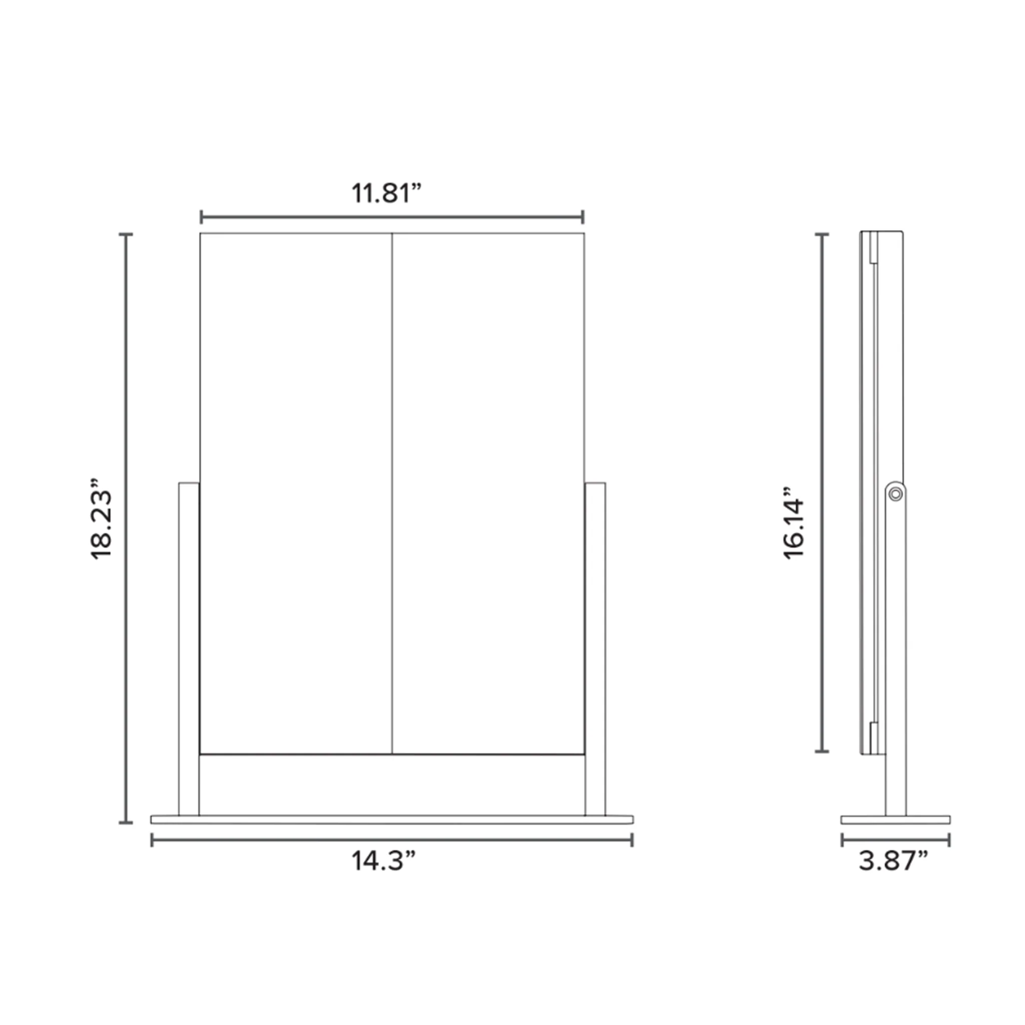 Lavish Trifold LED Tri-Tone Makeup Mirror - Image 14