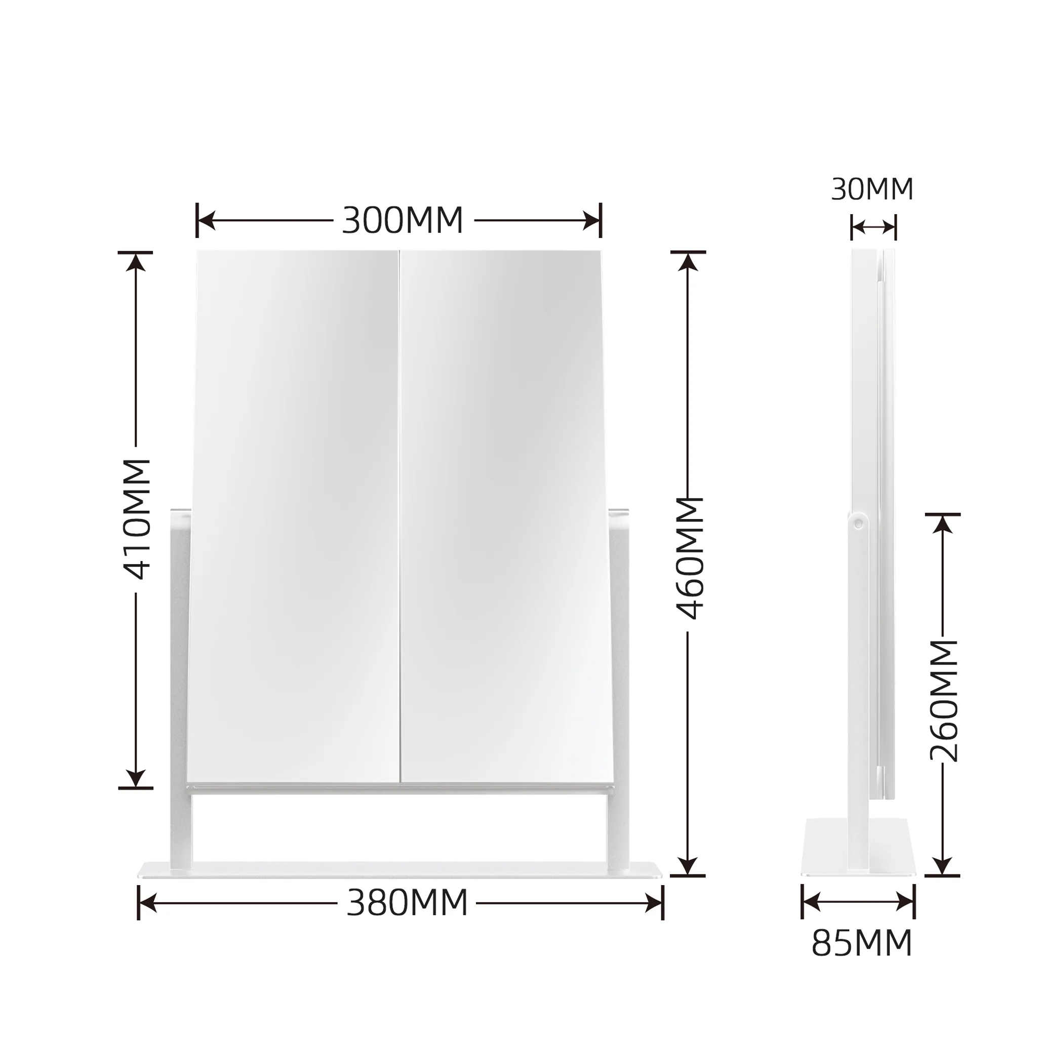 Lavish Trifold LED Tri-Tone Makeup Mirror - Image 15