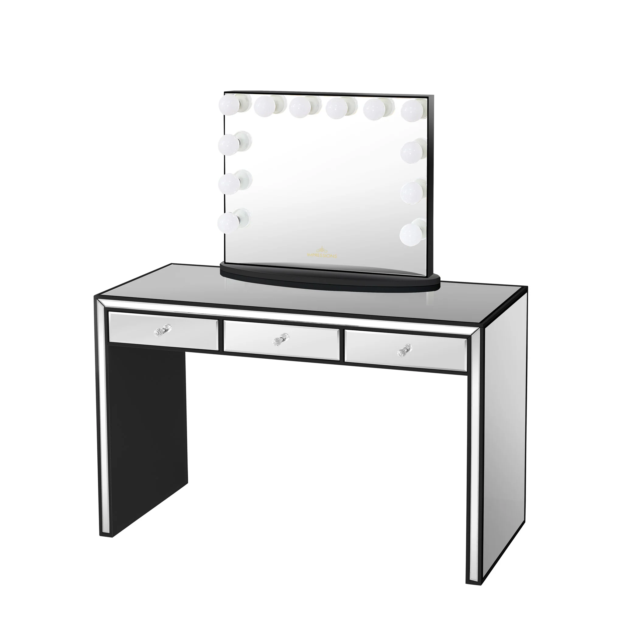 Leah Premium Mirrored Vanity Table - Image 6