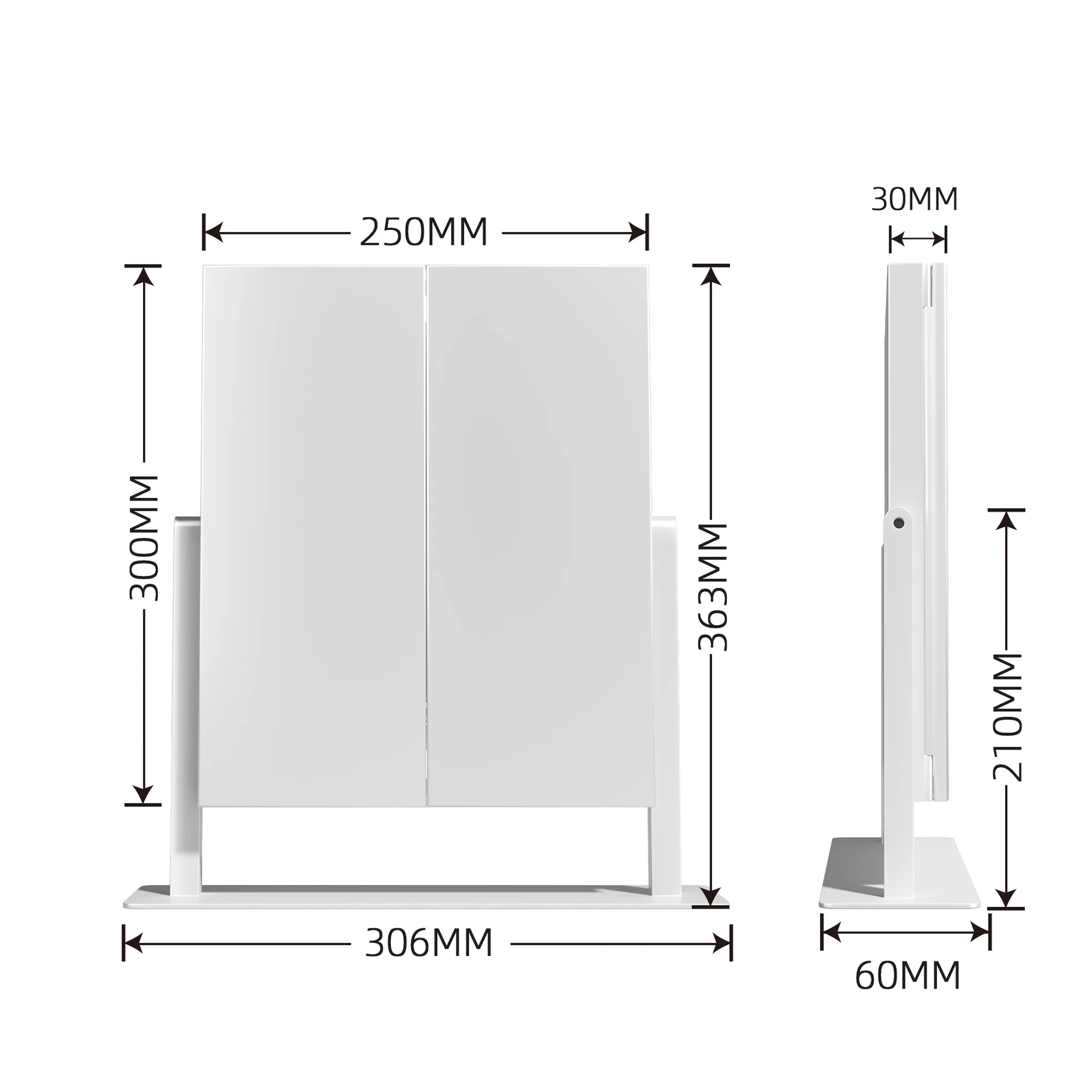 Luxury Trifold LED Tri-Tone Makeup Mirror - Image 4