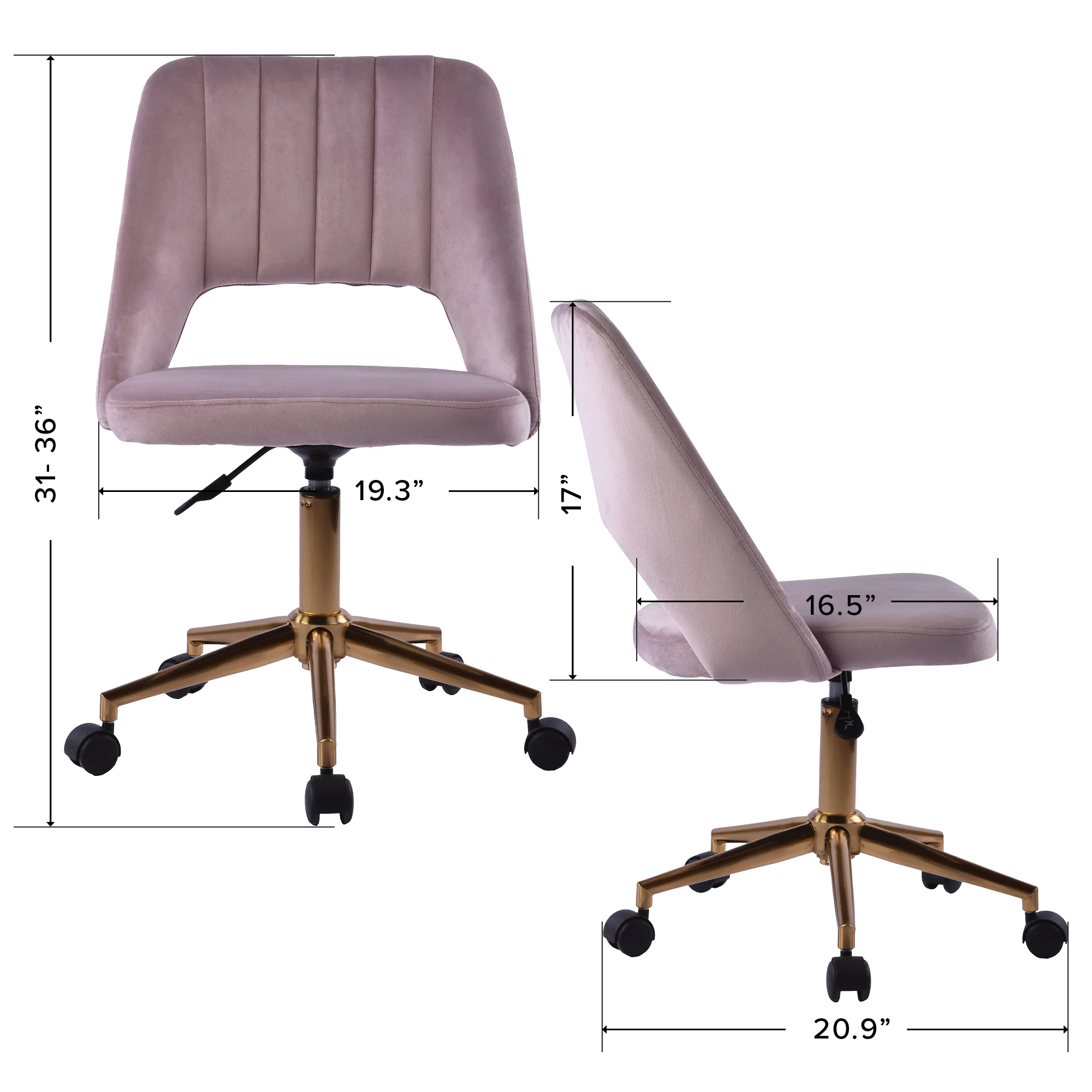 Maya Swivel Vanity Chair - Image 10