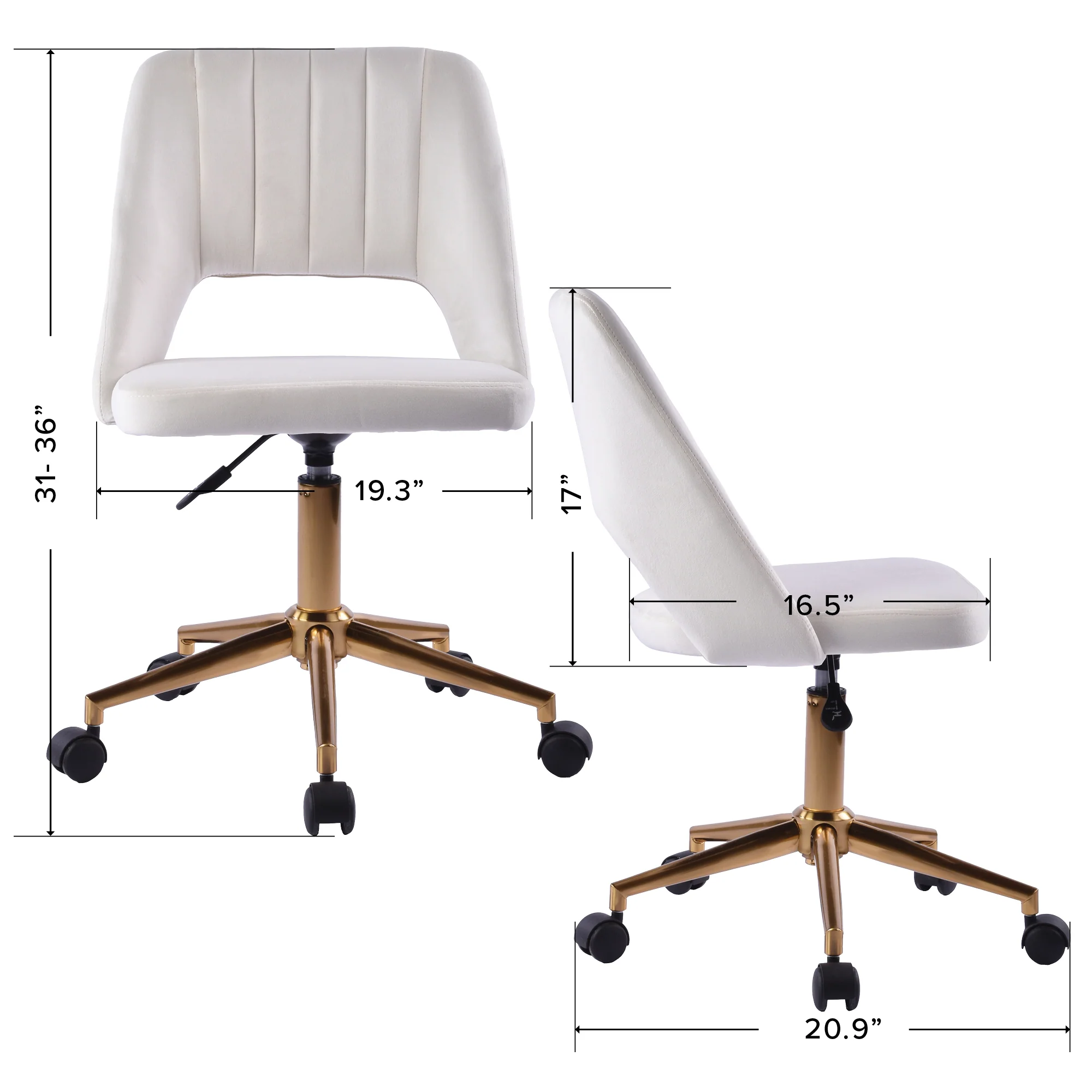 Maya Swivel Vanity Chair - Image 15