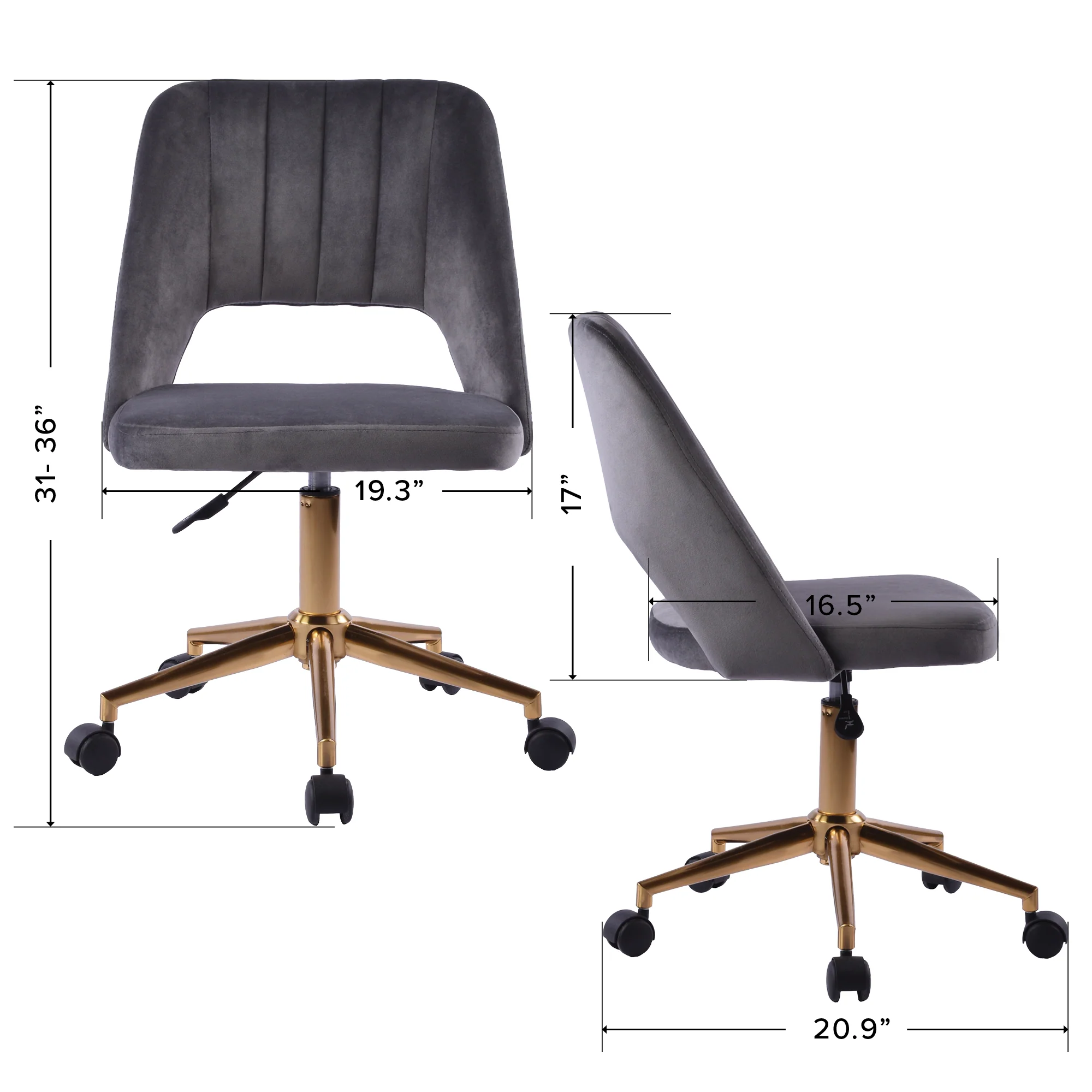 Maya Swivel Vanity Chair - Image 5