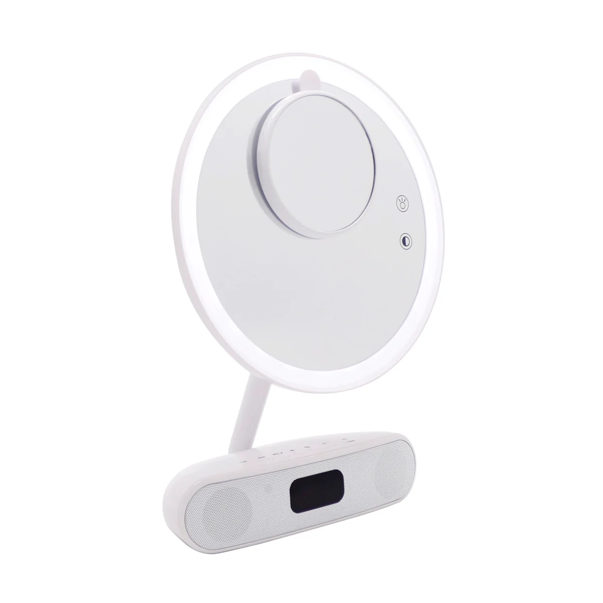 Melody 9-inch Round Duotone Makeup Mirror with Bluetooth Speakers - Image 17