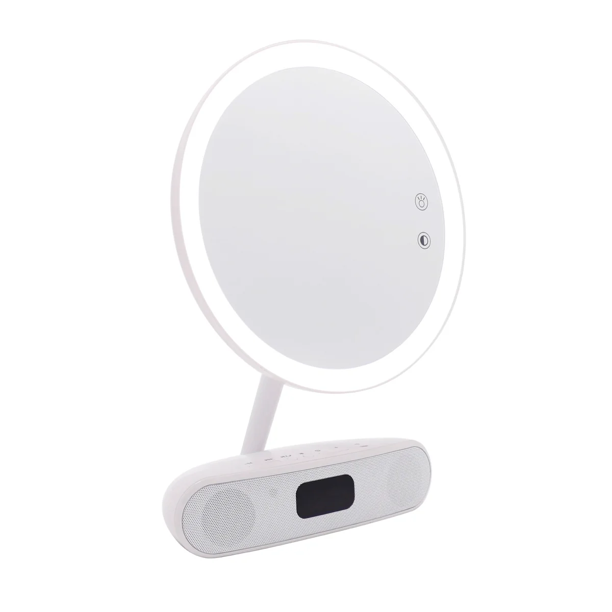 Melody 9-inch Round Duotone Makeup Mirror with Bluetooth Speakers - Image 18